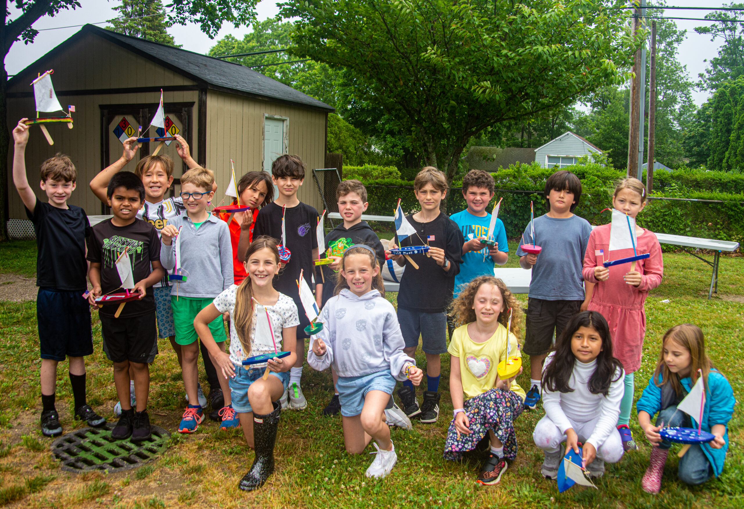 Sag Harbor Elementary School students learn the basics of boating through a program offered by the East End Classic Boat Society. COURTESTY EAST END CLASSIC BOAT