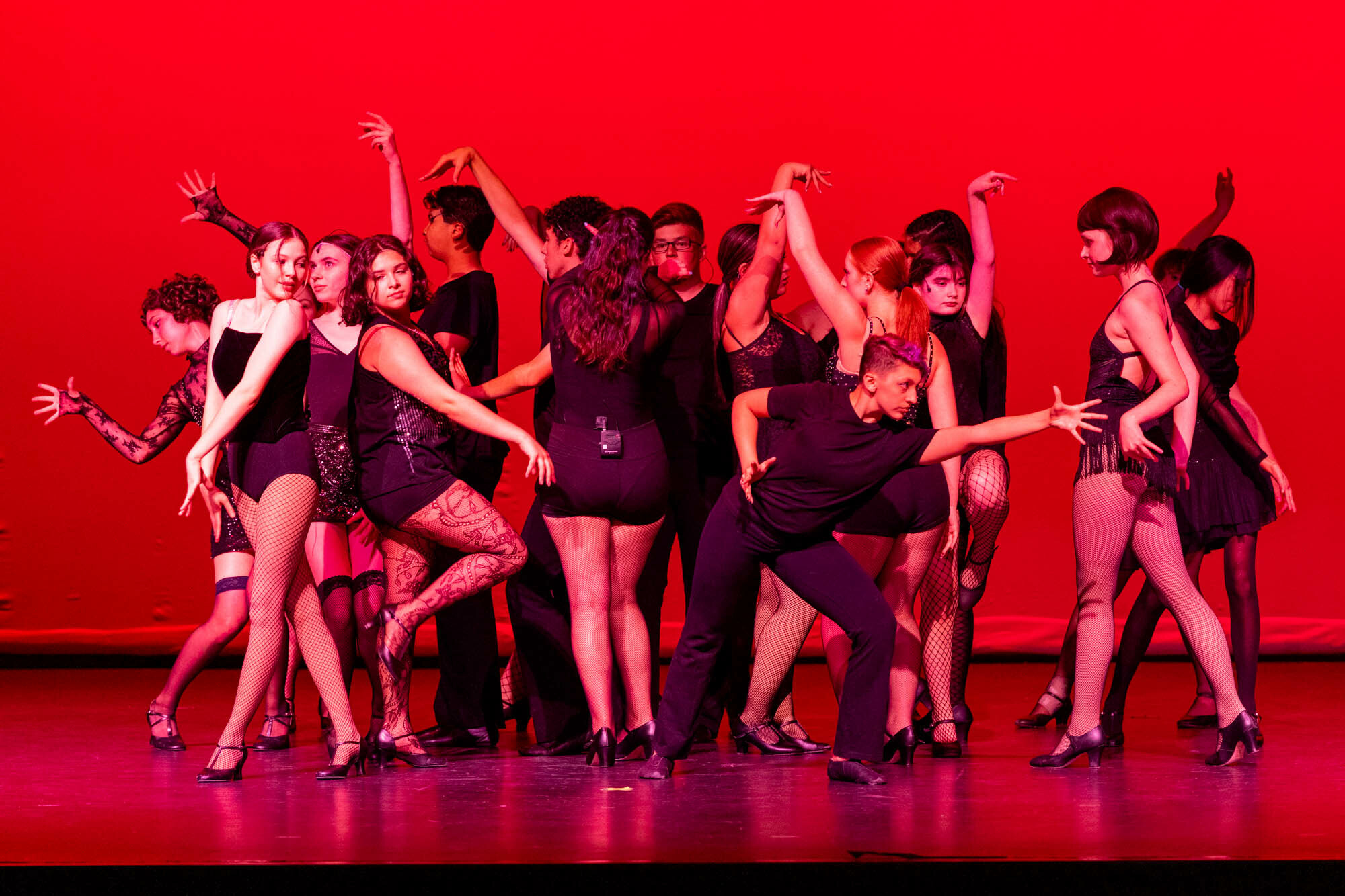 The students of Mount Sinai High School performing “All that Jazz” from the musical 