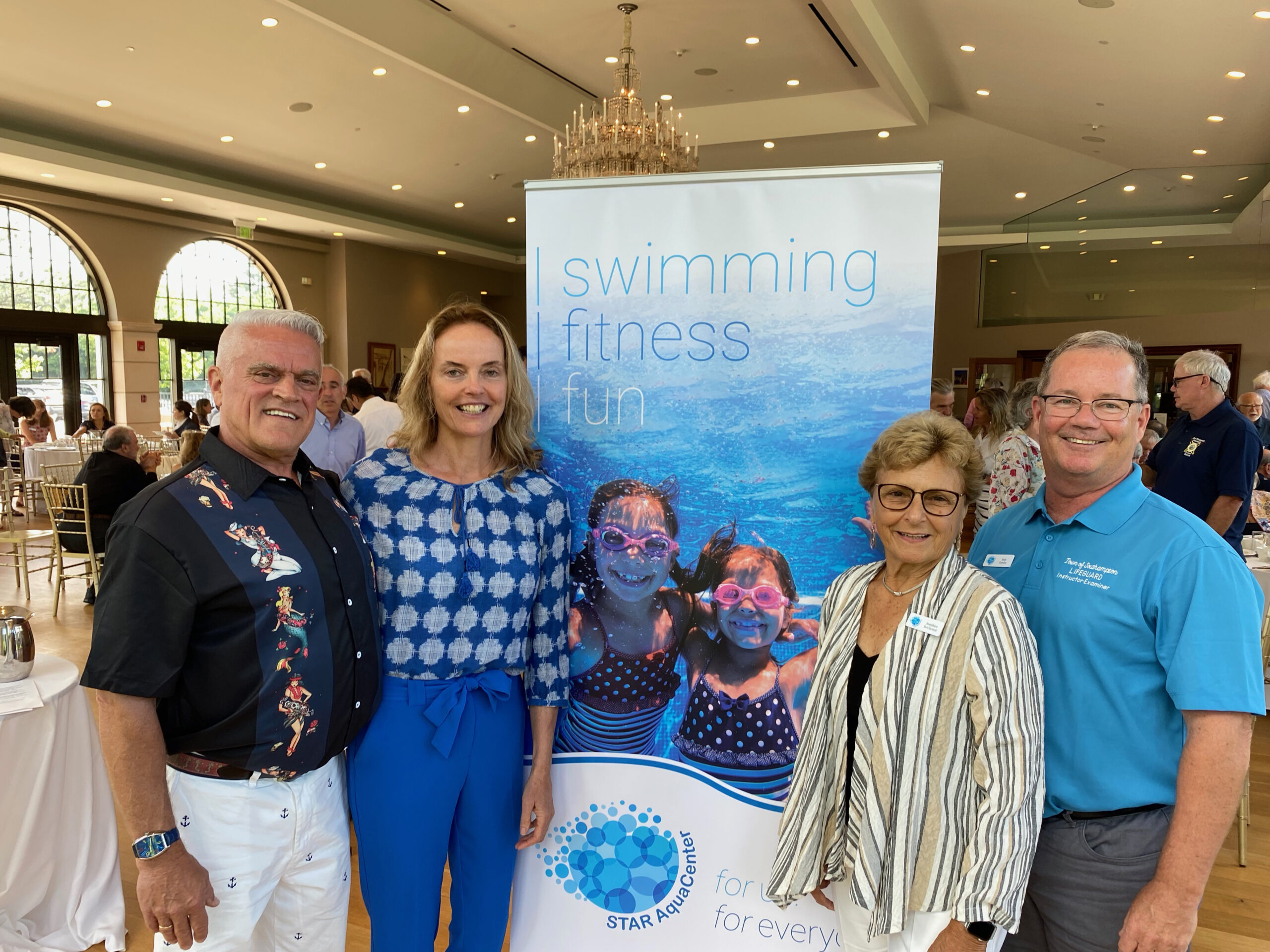 Jimmy Mack, Maureen Klinsky, Josephine DeVincenzi and Sean Crowley  at the STAR Aqua Center breakfast.   GREG D'ELIA