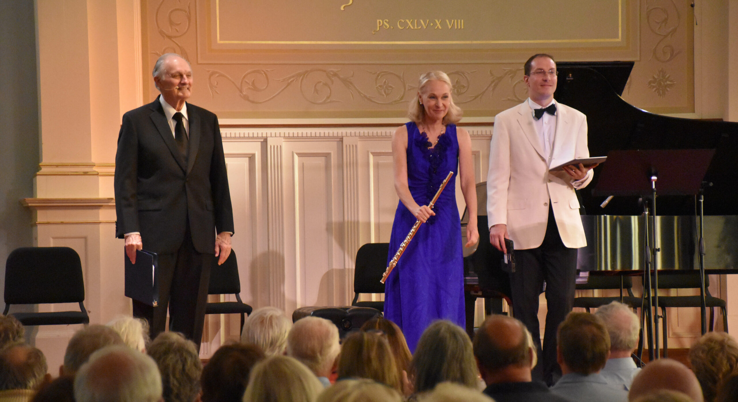 BCMF concert with Alan Alda, Marya Martin and Gilles Vonsattel. MICHAEL LAWRENCE