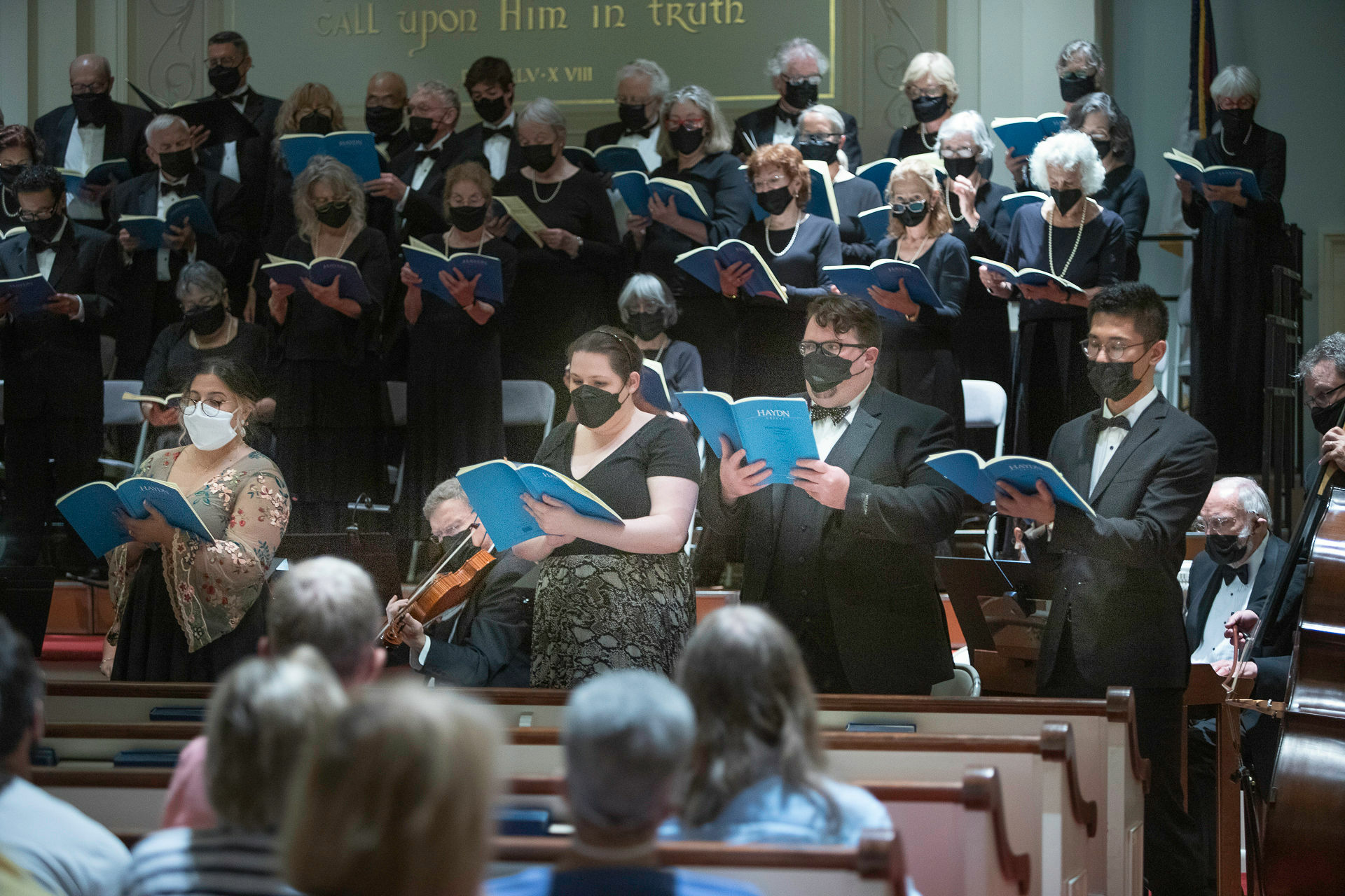 The Choral Society of the Hamptons performing its Summer Concert at Bridgehampton Presbyterian Church on June 25. RICHARD LEWIN