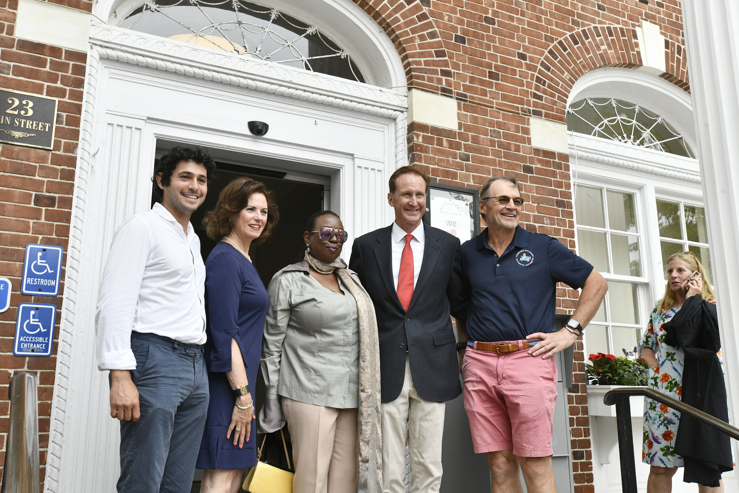 Southampton Village Mayor Jesse Warren with Trustees Gina Arresta, Robin Brown, William Manger Jr. and Roy Stevenson.