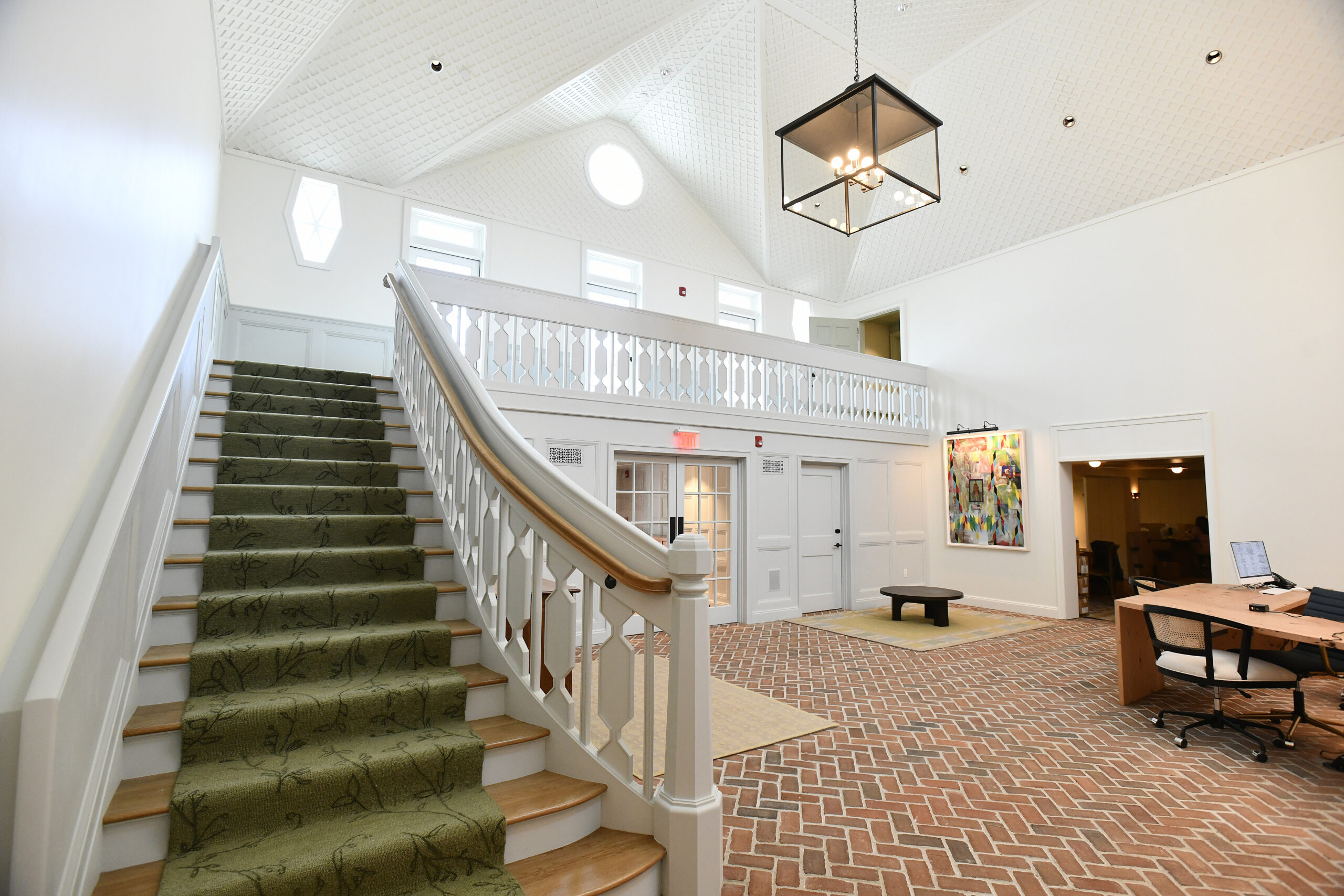 The lobby at the Canoe Place Inn.    DANA SHAW