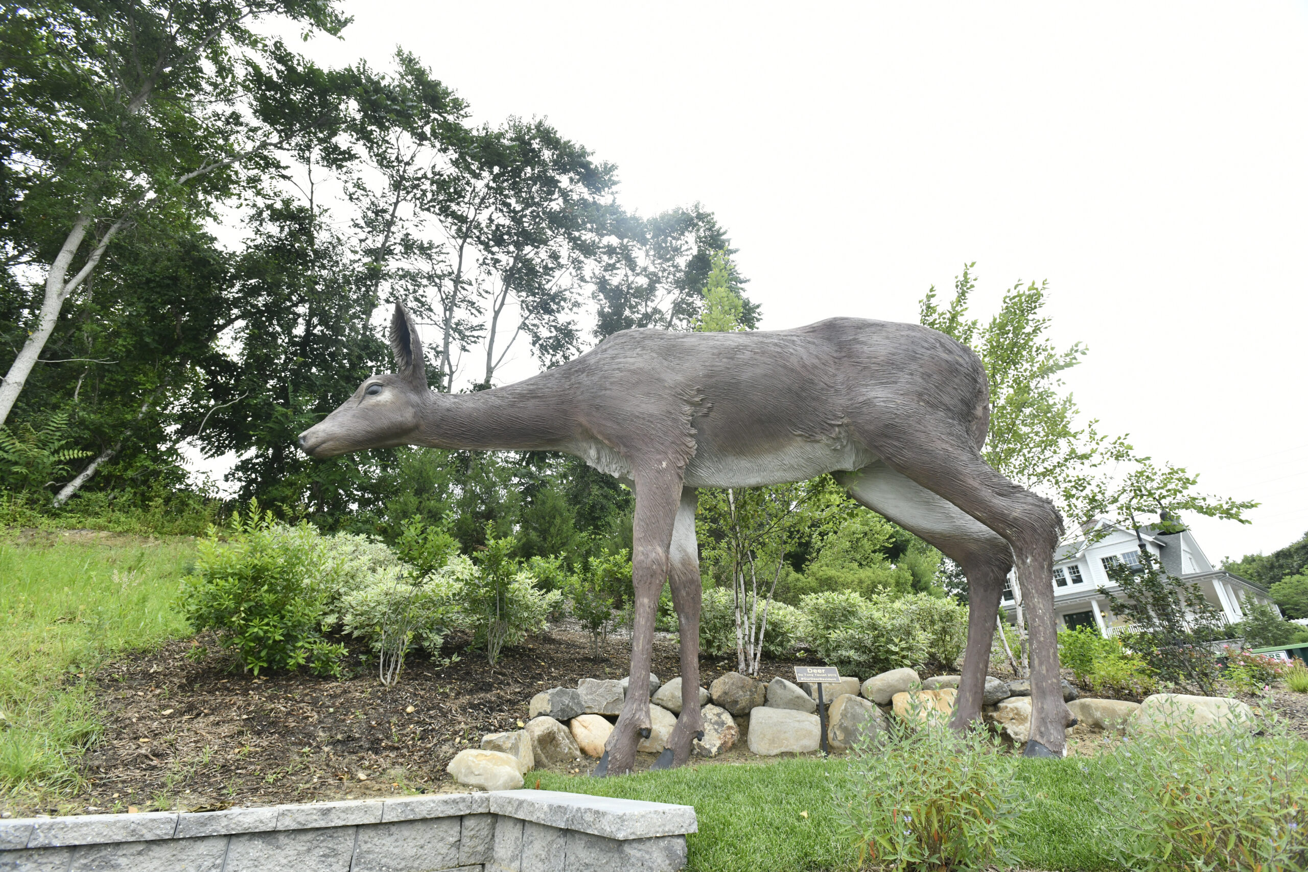 The Deer sculpture that now resides at the Canoe Place Inn.  DANA SHAW