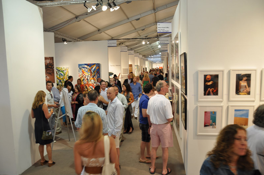 A view of the 2021 Hamptons Fine Art Fair. COURTESY HFAF