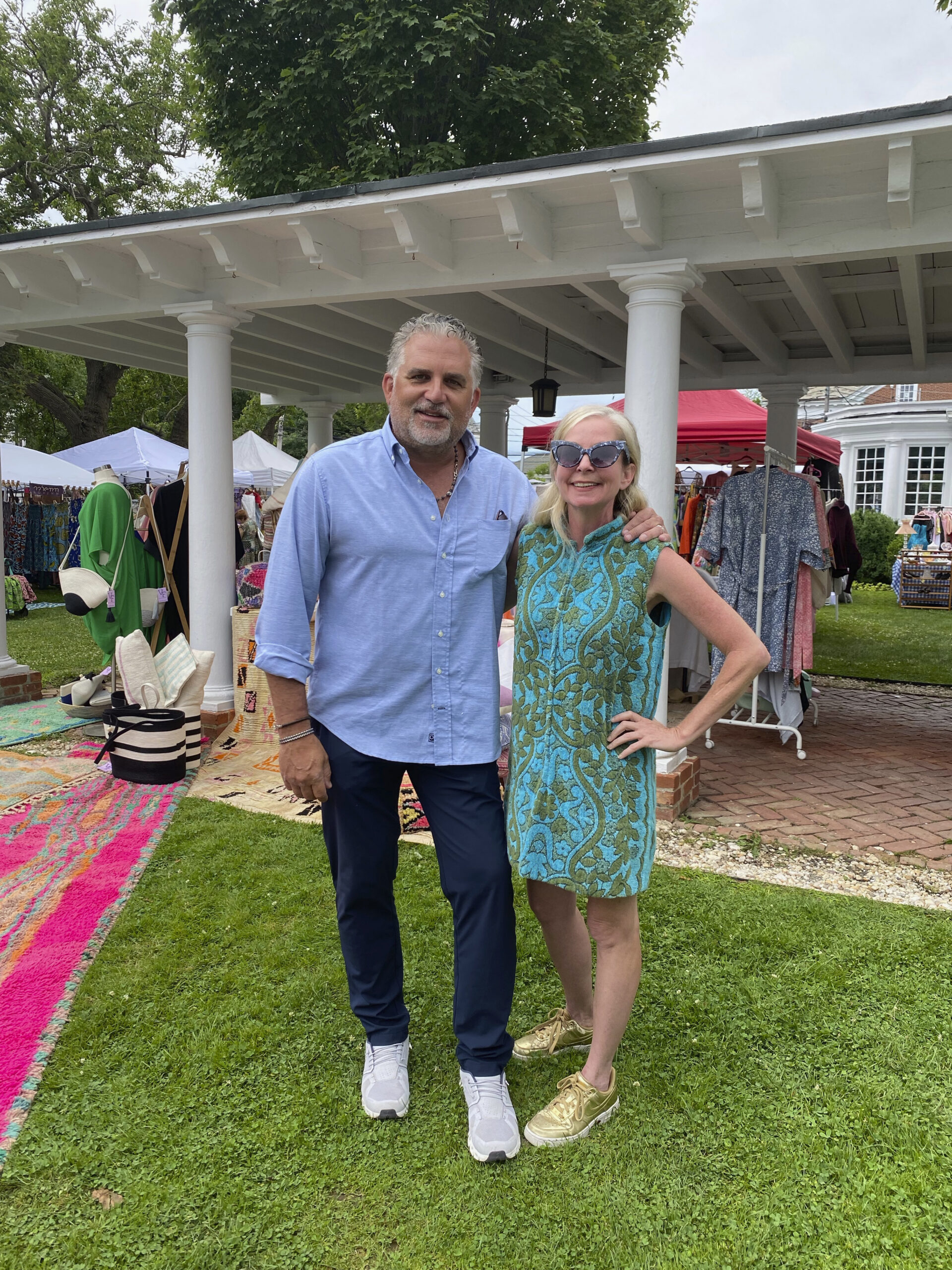 Nick Korniloff and Kathy Murphy at the Vintage Flea Market.    GREG D'ELIA