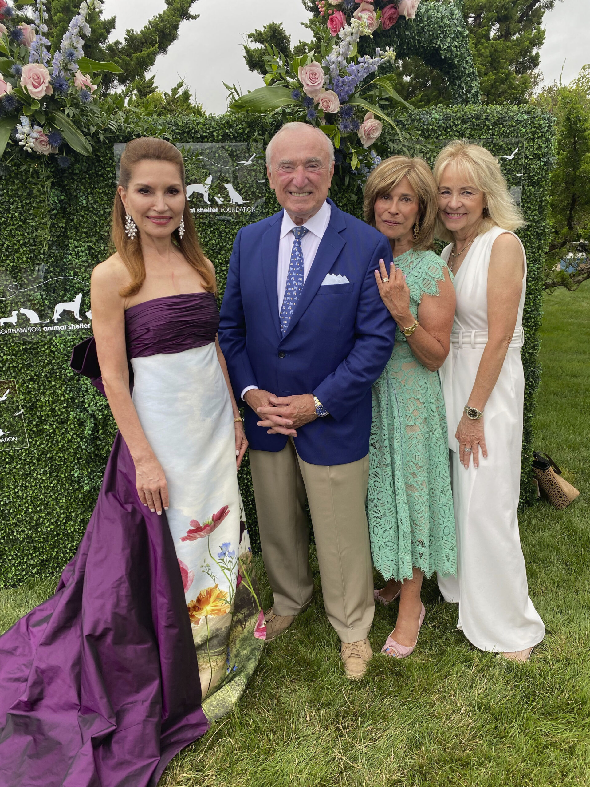 Event chair Jean Shafiroff with Bill and Rikki Bratton and Shelter Executive Director Pat Deshong.