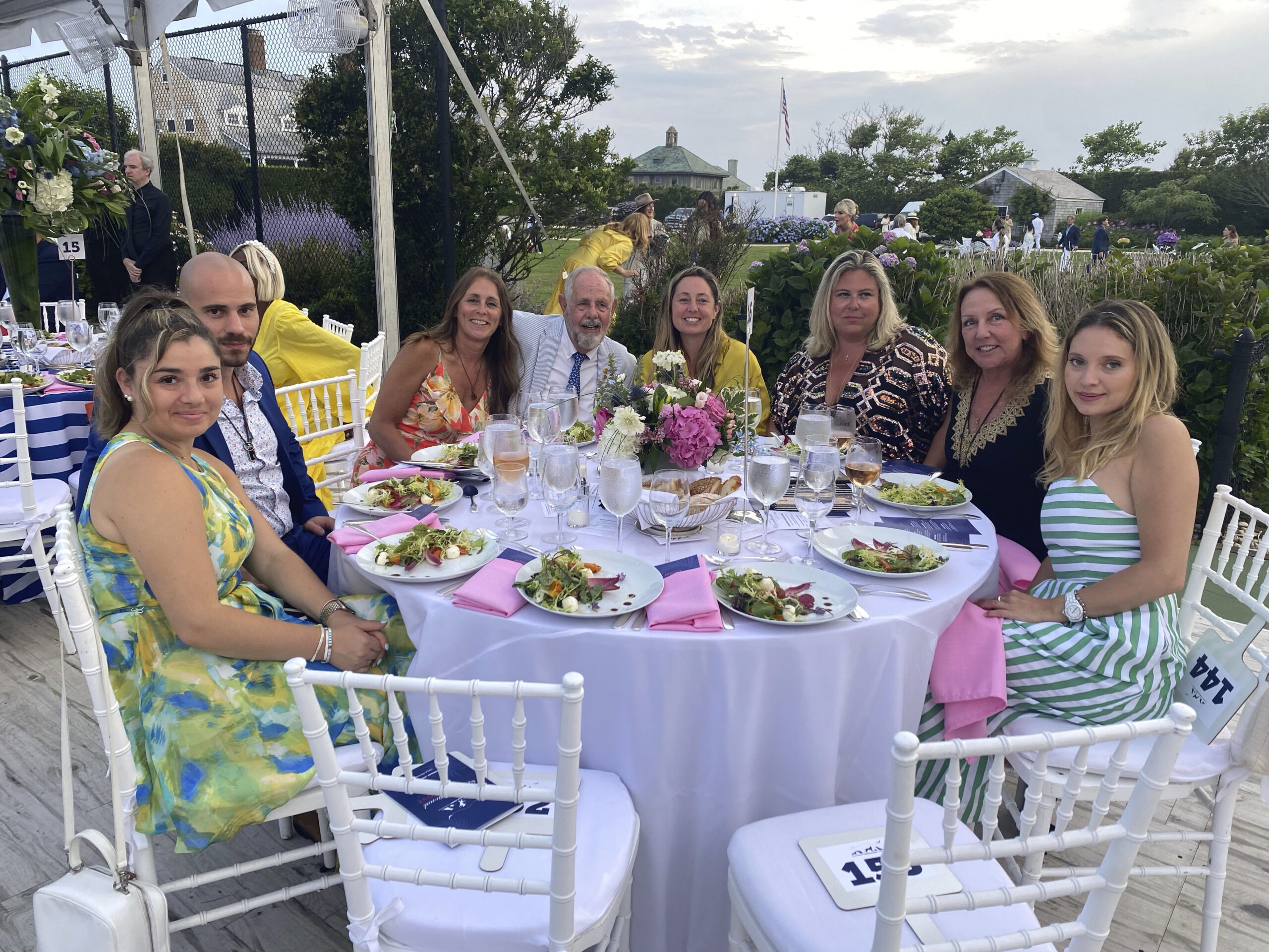 A happy table enjoying the event.