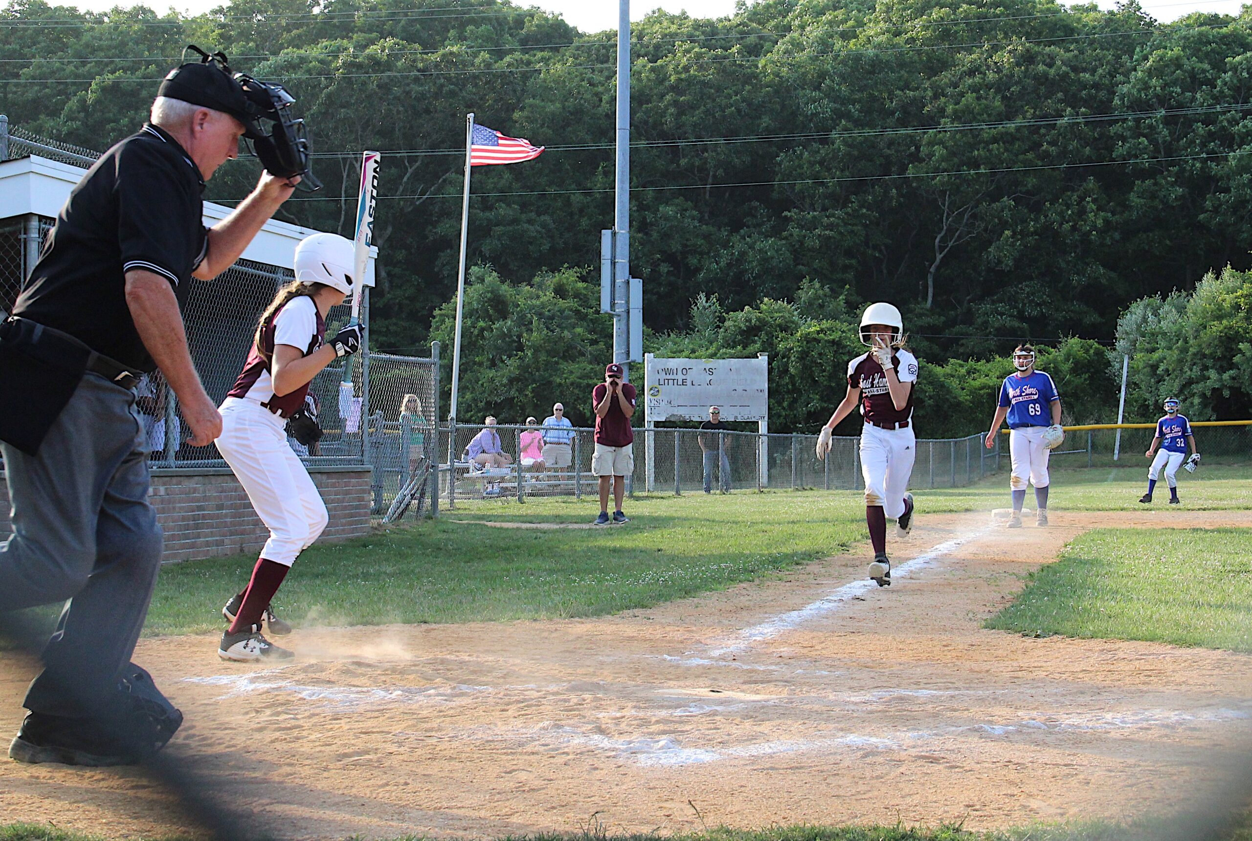 The East Hampton Majors Softball All-Stars fell to North Shore in the District 36 Championships on Friday at Pantigo Field.    KYRIL BROMLEY