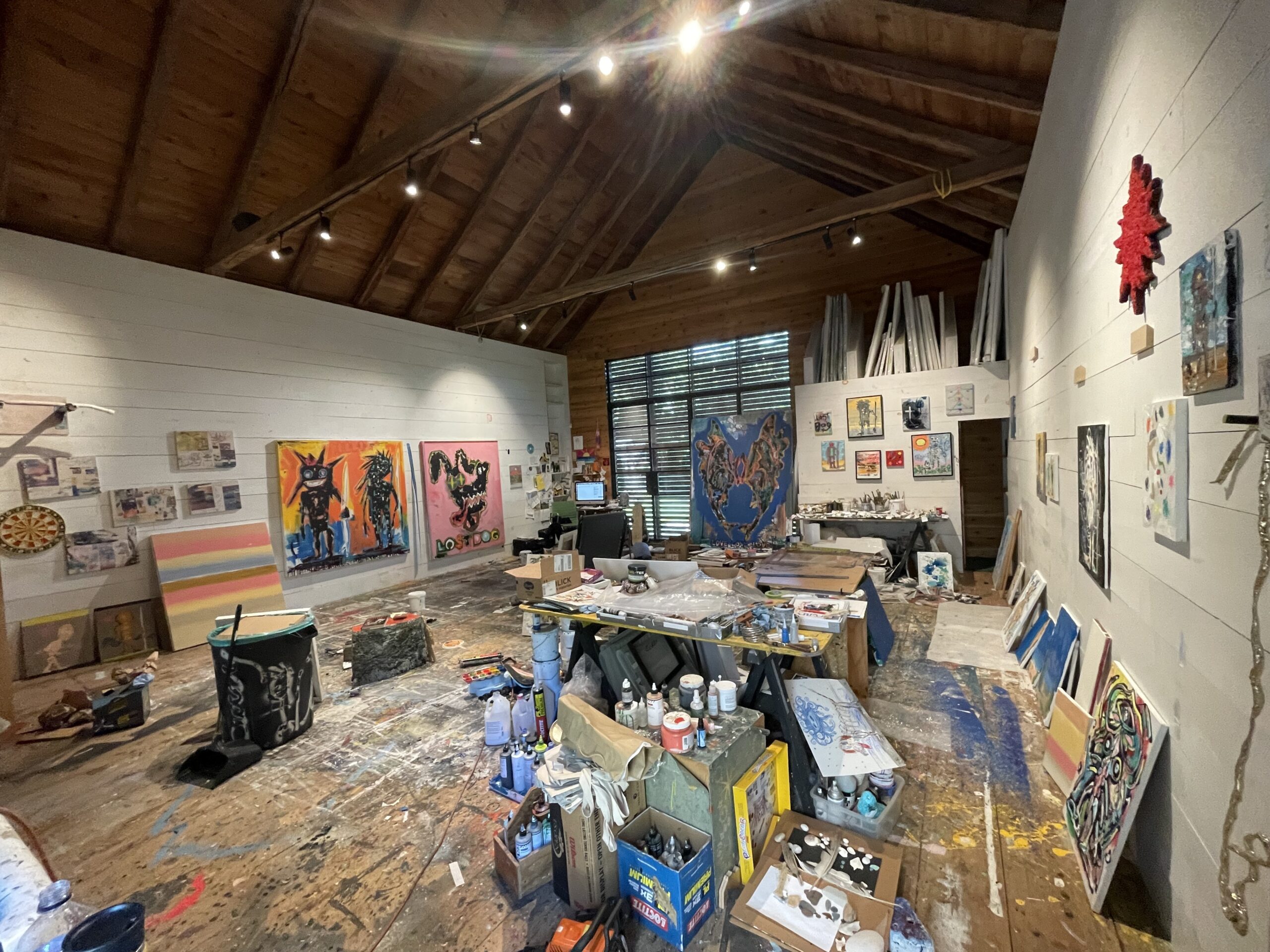 Artist Quentin Curry's studio.