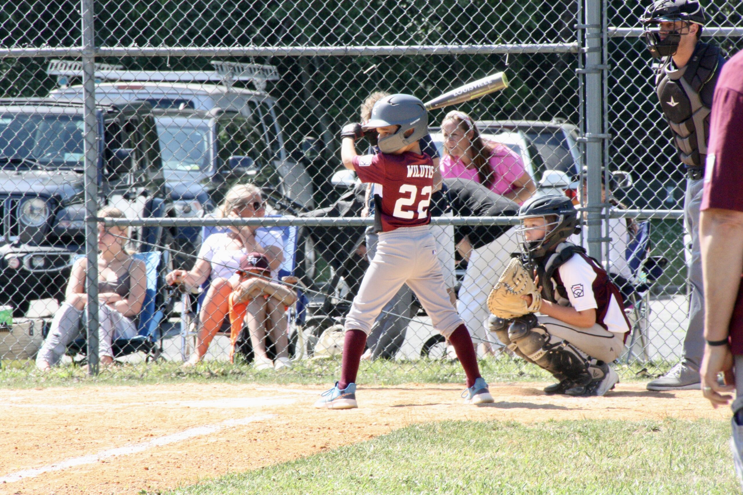 Read Wilutis at the plate for the Southampton Minors All-Stars.