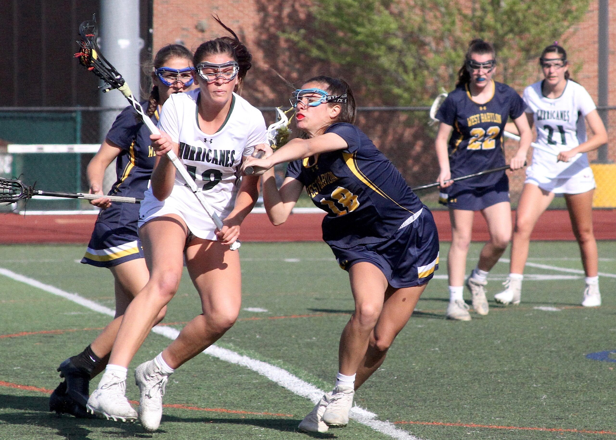 Recent Westhampton Beach graduate Olivia Rongo helped the Hurricanes girls lacrosse team to their first Suffolk County championship this past season. DESIRÉE KEEGAN