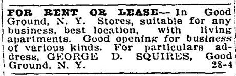 An ad looking for customers in 1911.  COURTESY HAMPTON BAYS HISTORICAL SOCIETY