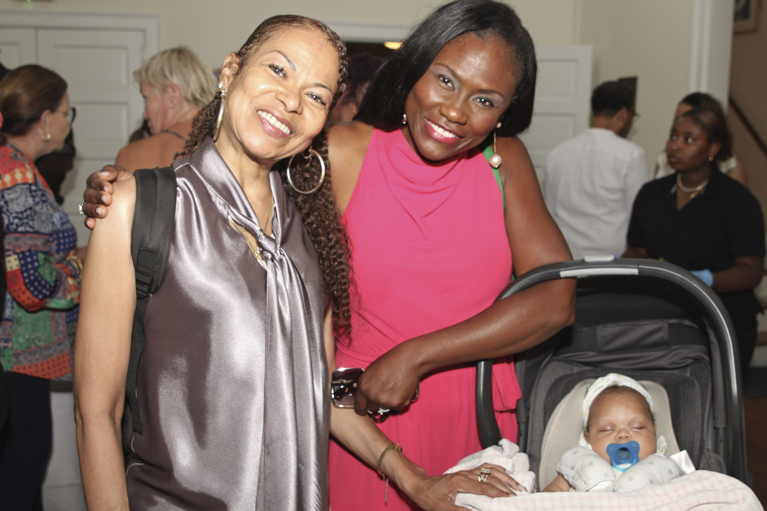 Juanita Simpson, Kathryn Simmons and baby Brielle  TOM KOCHIE