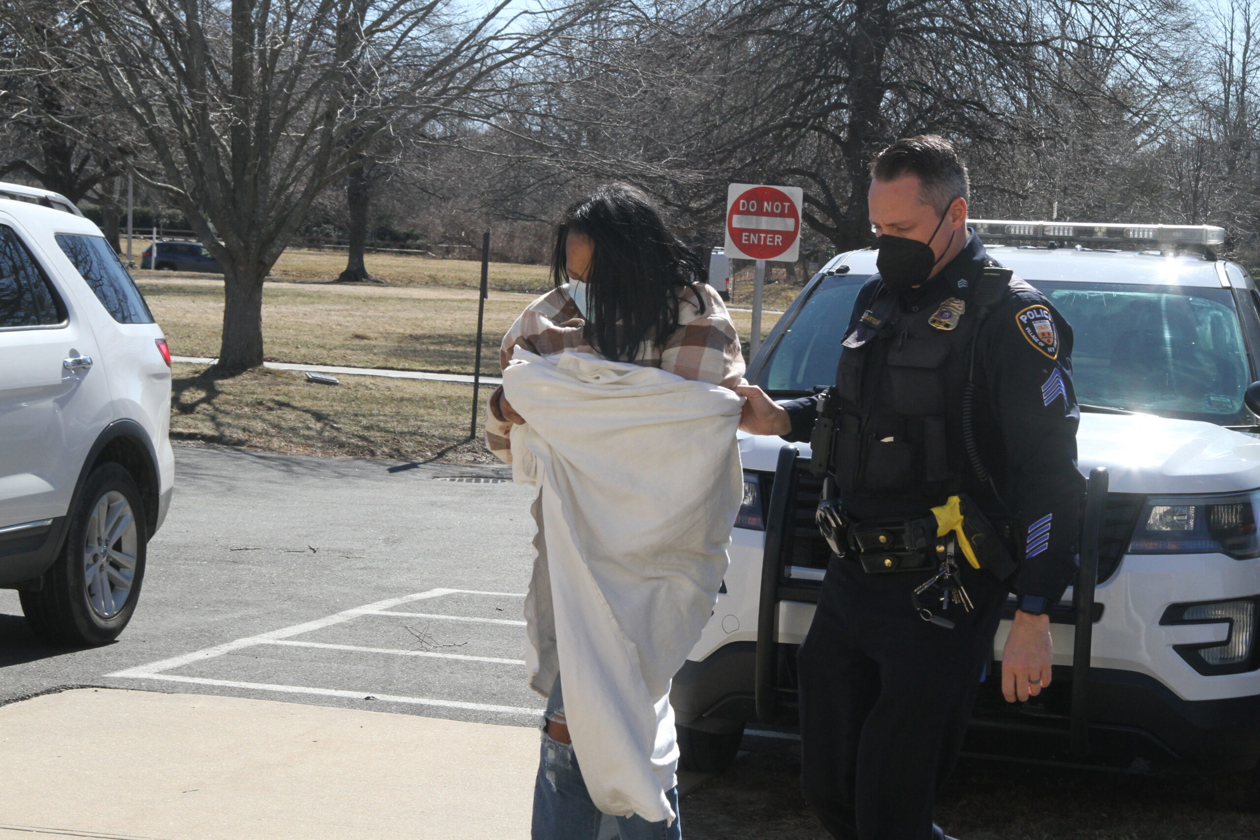 Baseemah Davis was one of four thieves who stole more than $95,000 worth of purses and handbags from the Balanciaga store in East Hampton Village in March. She pleaded guilty to grand larceny on Tuesday.