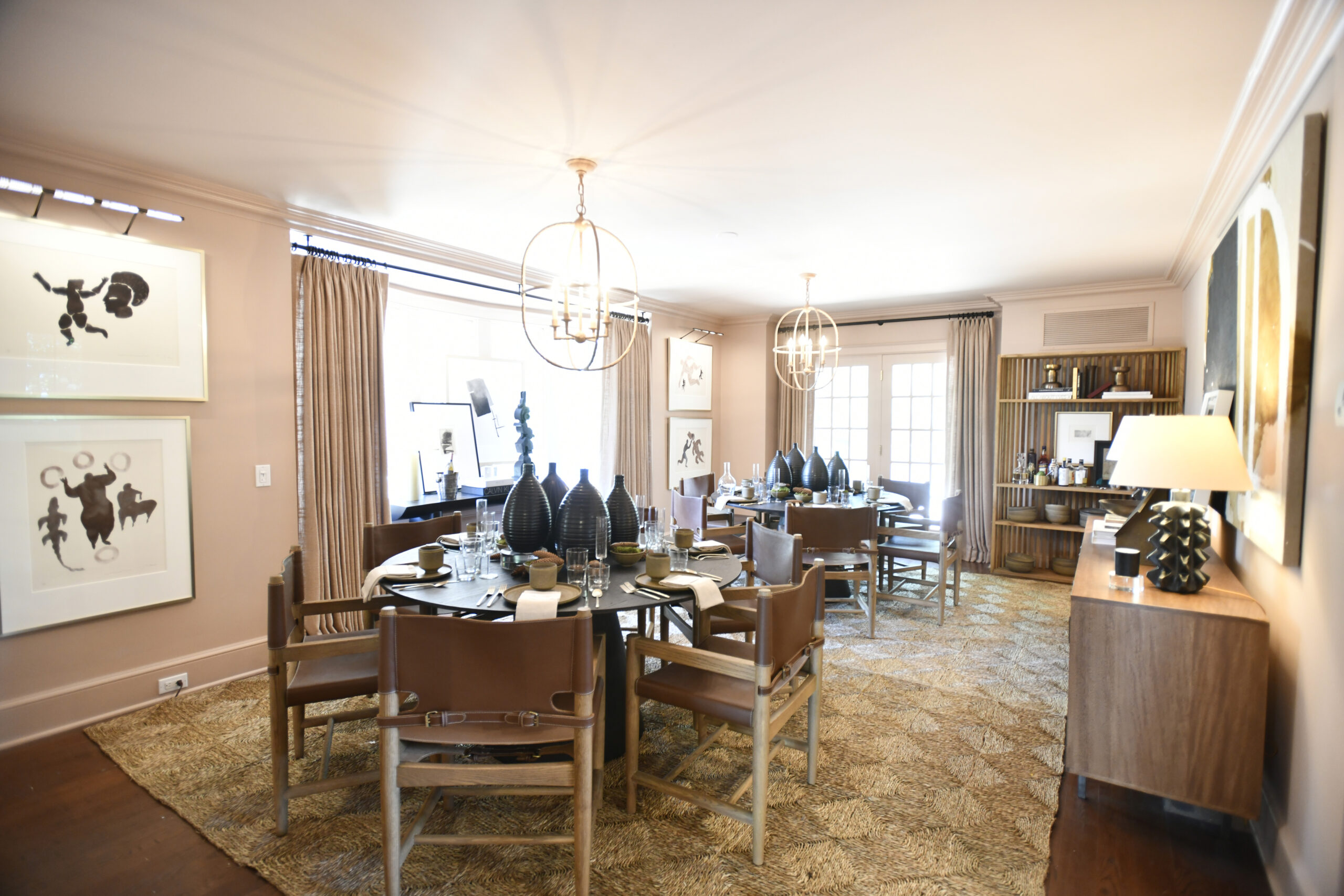 The dining room in the 2022 Hampton Designer Showhouse.   DANA SHAW