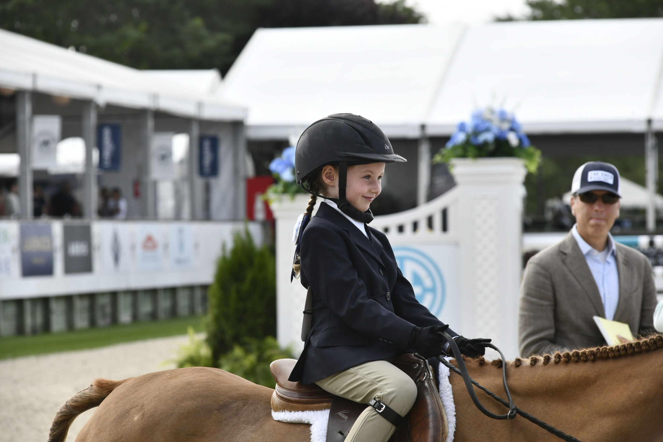 Riders compete in the  Leadline 2 to 4-year-old section on Sunday.  DANA SHAW
