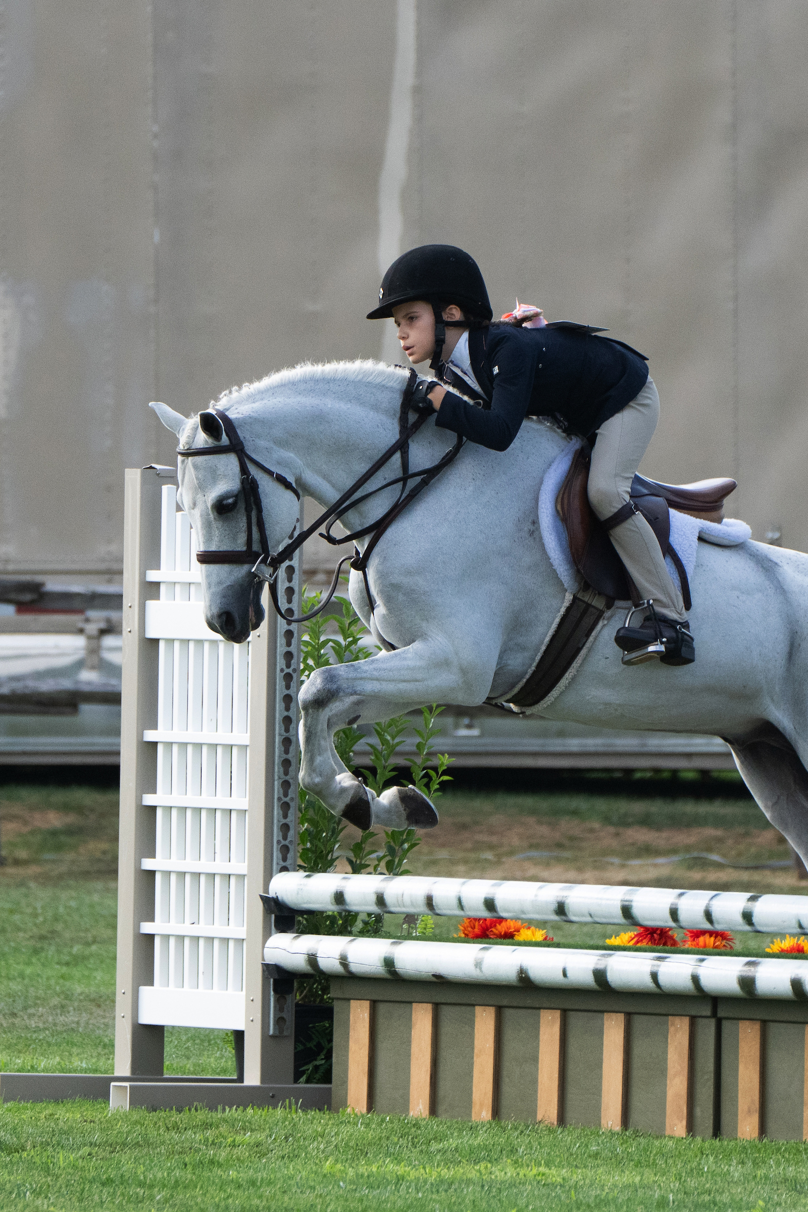 Lexie Tucci and her pony, Beyond the Bunny, were first in the under-saddle and third over fences in the children's equitation division. Tucci trains with Pamela Polk of Blue Star Equestrian. LORI HAWKINS