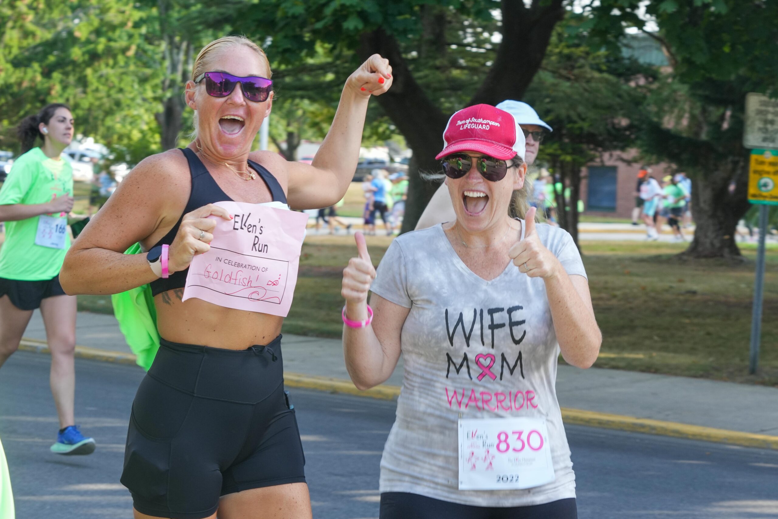 Caitlin Golden, right, with a friend.   RON ESPOSITO