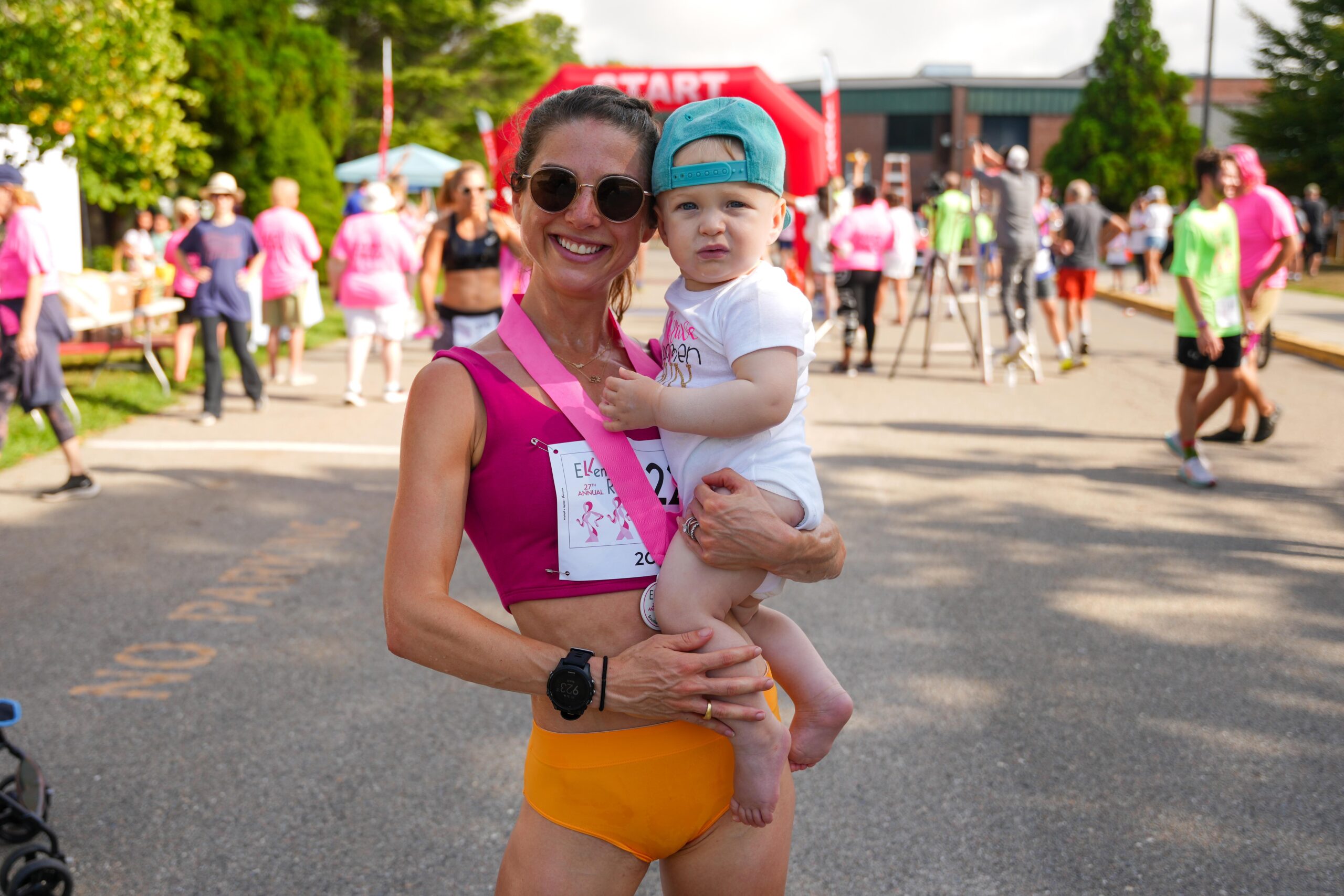 Jenny Grimshaw with her 10-month-old son.    RON ESPOSITO