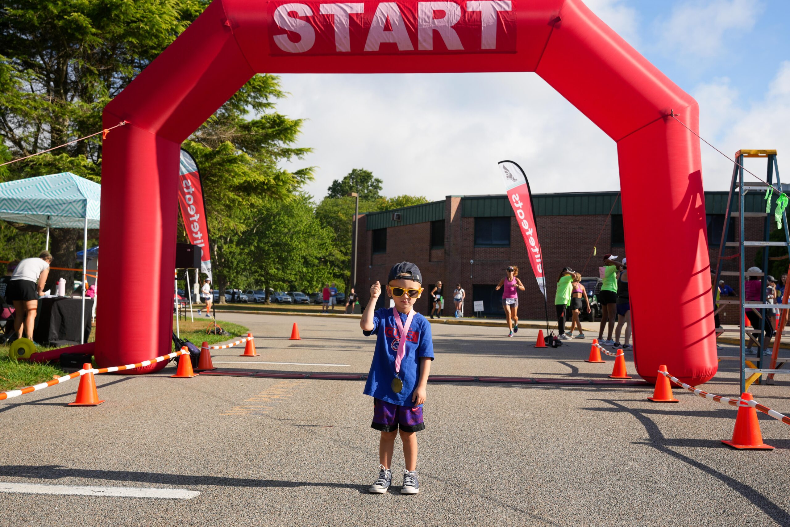 For the first time ever there was a kids fun run a half hour prior to the start of the 27th annual Ellen's Run in Southampton.    RON ESPOSITO