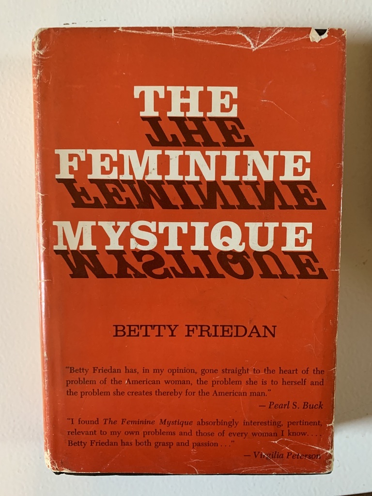 A first edition copy of Betty Friedan's 