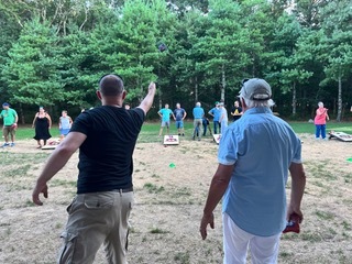 Grace Presbyterian Church in Water Mill partnered with the  Long Island Cornhole Association to host a fun-filled and family friendly cornhole tournament at The Clubhouse in East Hampton, drawing participants from across Long Island. COURTESY GRACE PRESBYTERIAN CHURCH