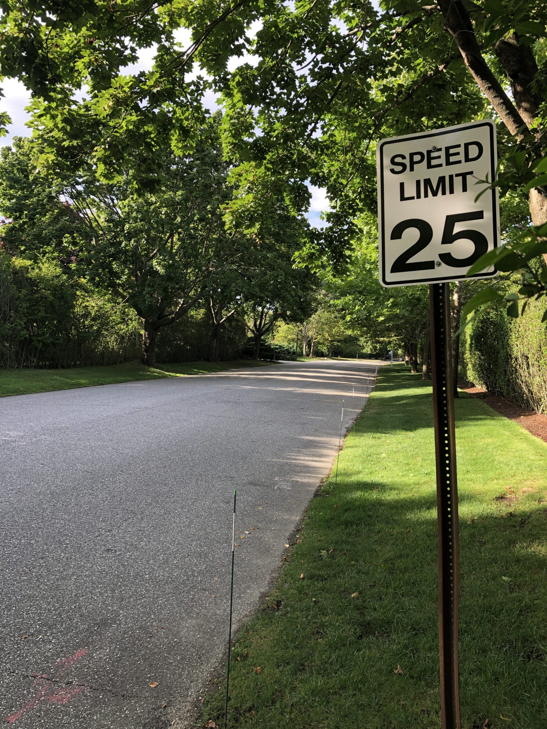 Part of the plan for alleviating traffic and addressing the concern of speeding on side streets in the village is to institute a 25 mile per hour speed limit on all side streets in the village, like this one off Hill Street, and to increase the speed limit on some main arteries to 30 miles per hour. CAILIN RILEY