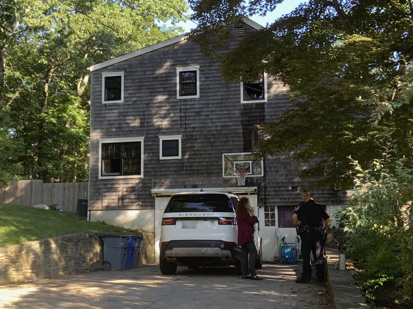 Fire investigators are focusing on an outdoor grilling area as the likely source of the fire that killed two sisters from Maryland in a late night fire earlier this month at the house their family was renting.    STEPHEN J. KOTZ
