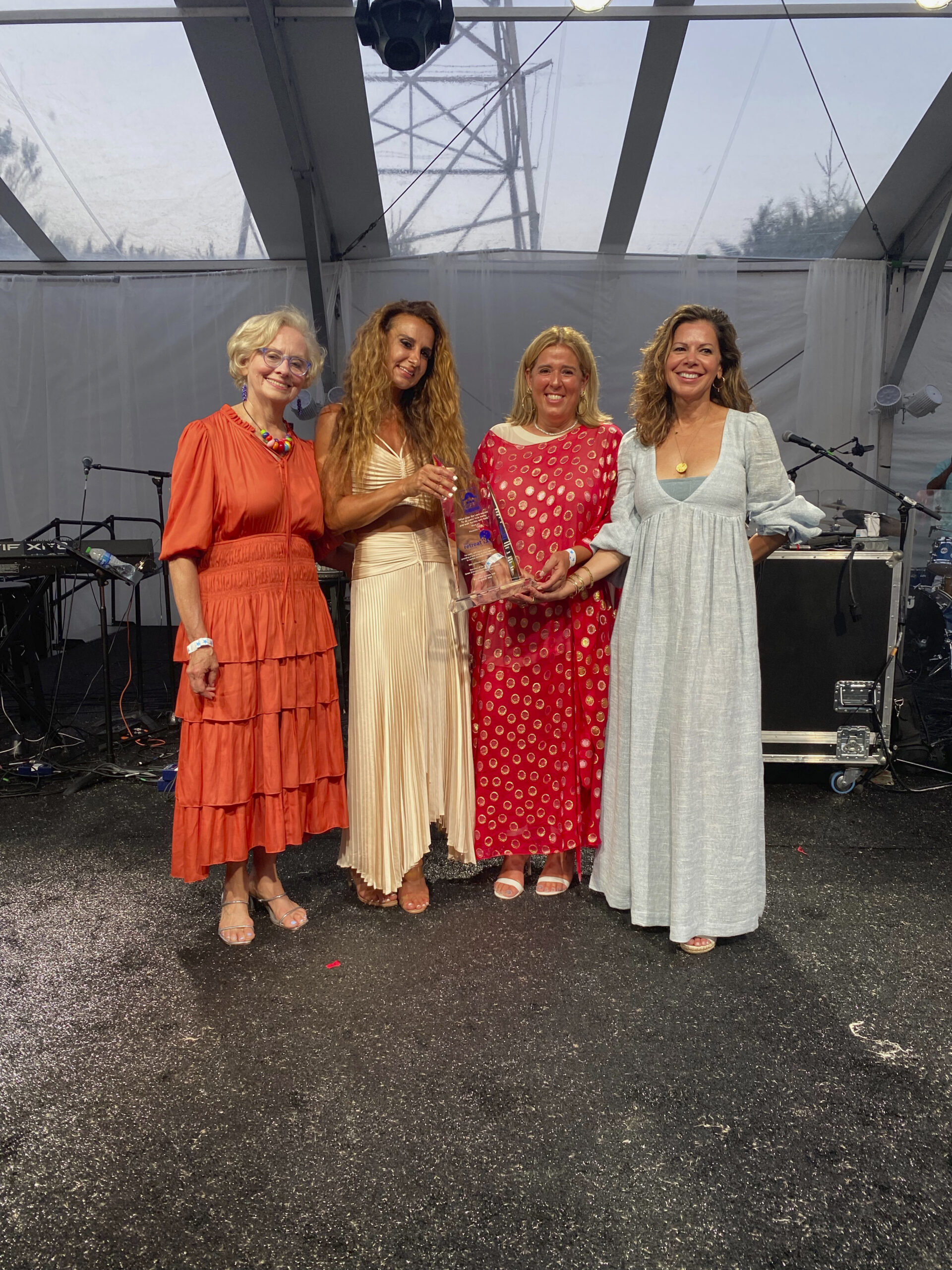 Loretta Davis of the Retreat with Olga Palladino, Angela Giannopoulos and Karen Mehiel