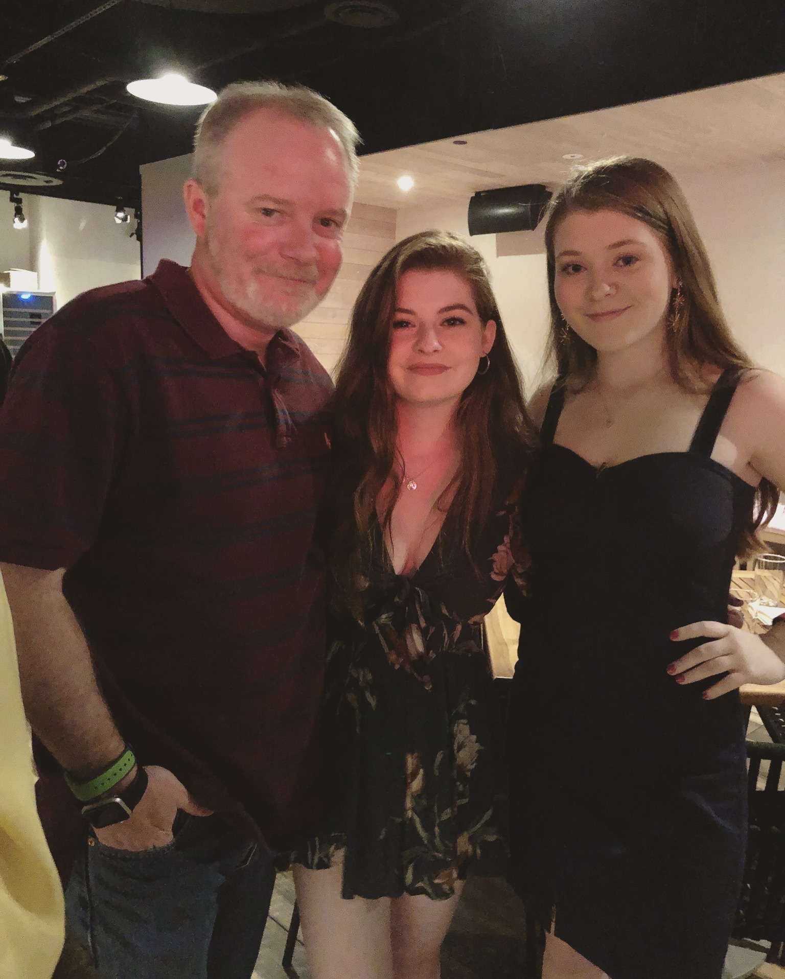 Rob Long with his daughters, Shannon and Meghan Long.