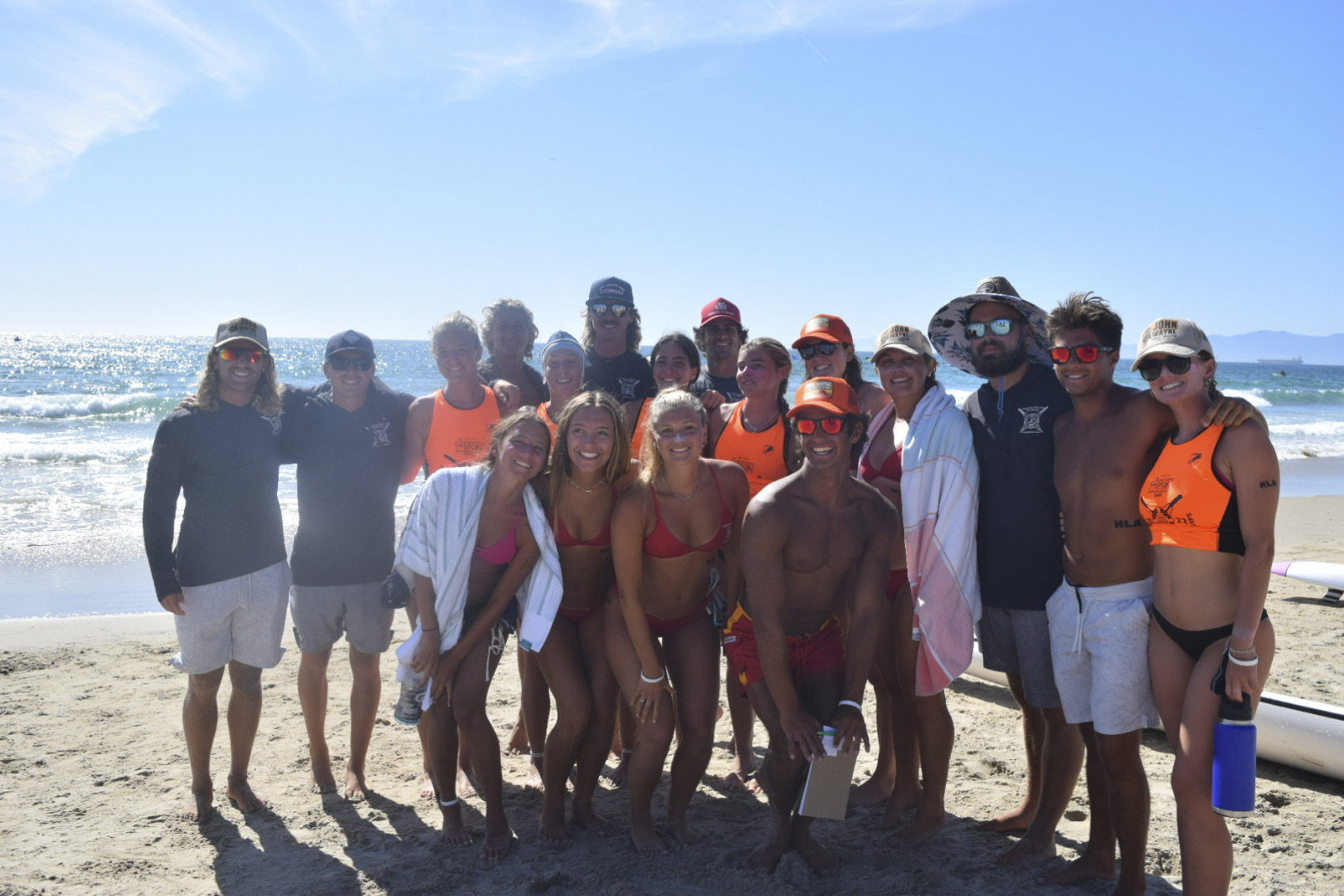 A crew from the Hampton Lifeguard Association in Hermosa Beach, California last week.            NICOLE CASTILLO