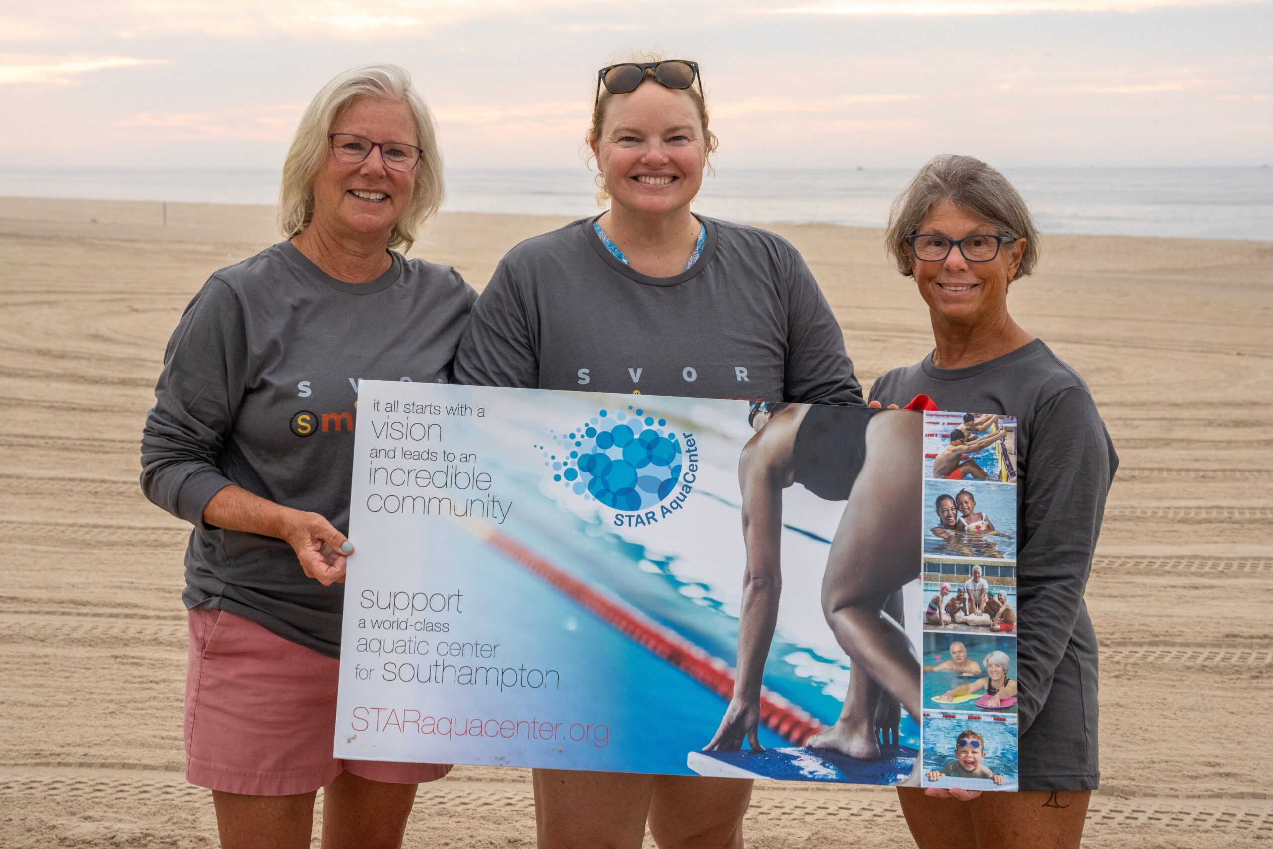 STAR AquaCenter board members Sue Rumph, Deirdre McDonald and Terry Wildrick were on hand in support of SHVOR.     RON ESPOSITO