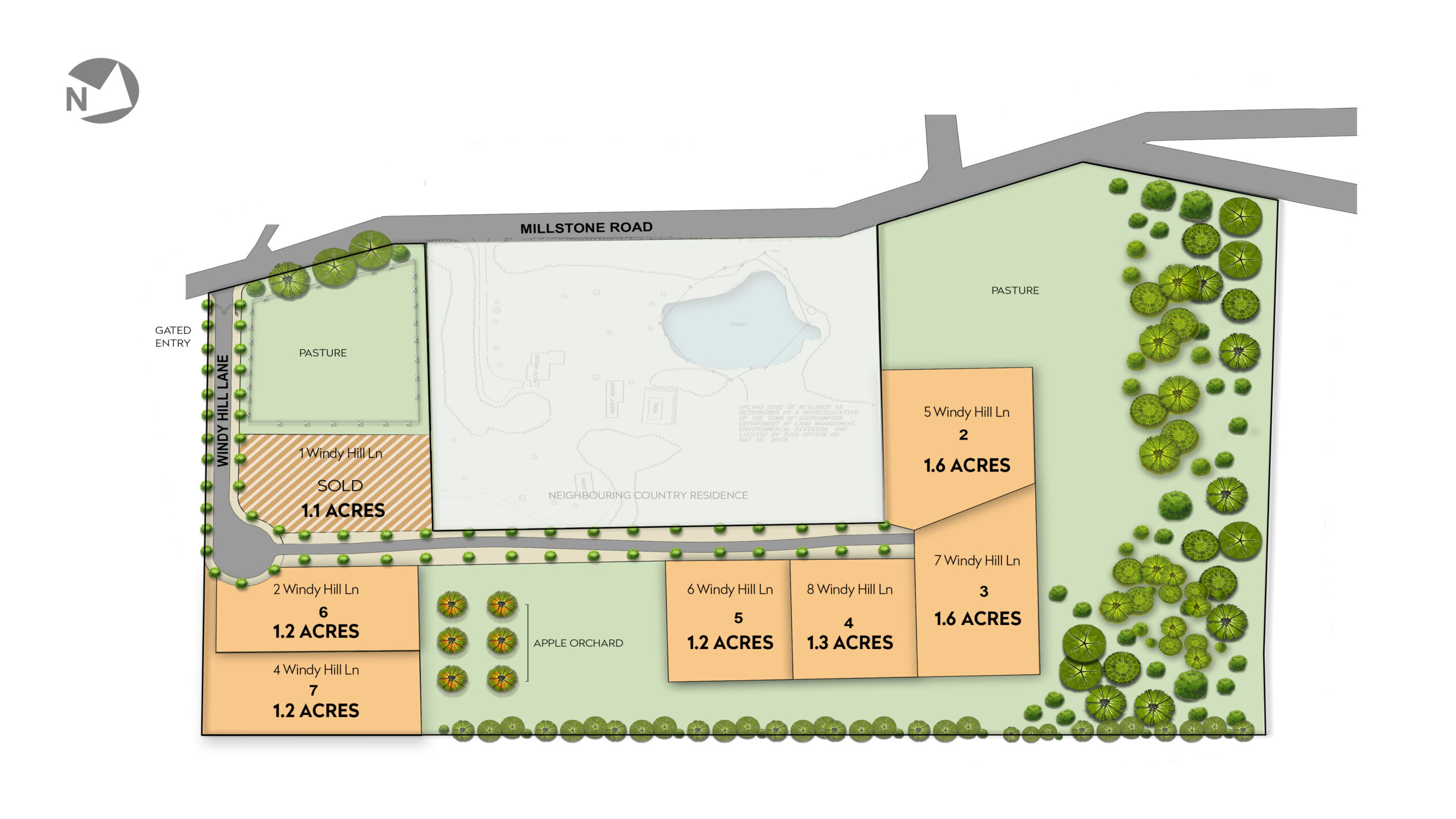The Windy Hill site plan.