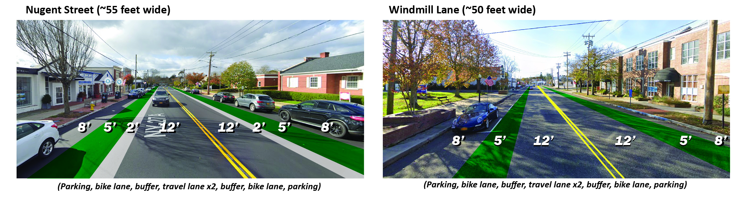 Creating new and updated bike lanes throughout the village, including in the village center, is part of the Comprehensive Master Plan.