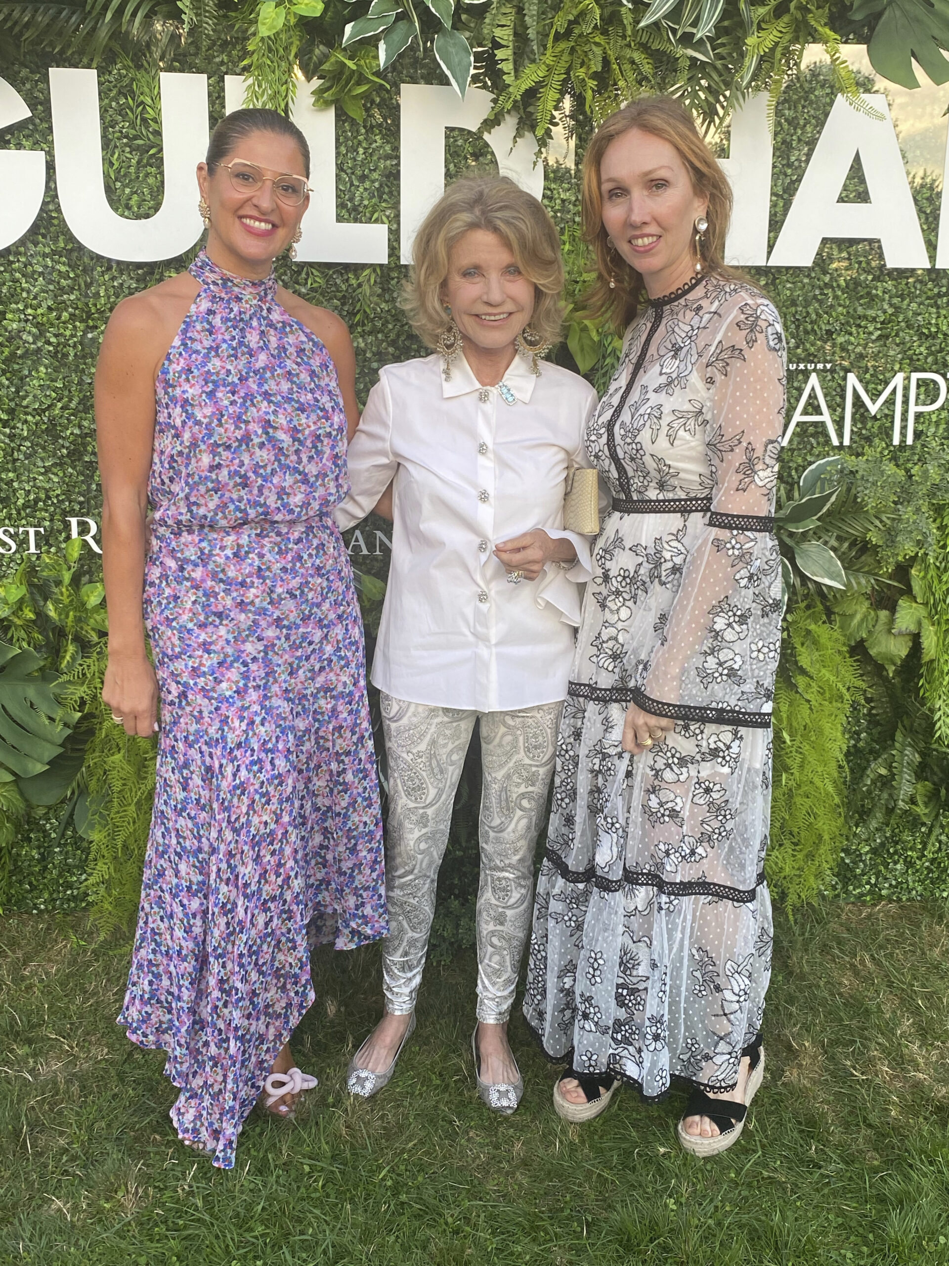 Kristen Eberstadt, Kathy Rayner and Andrea Grover at the Guild Hall Gala.  GREG D'ELIA