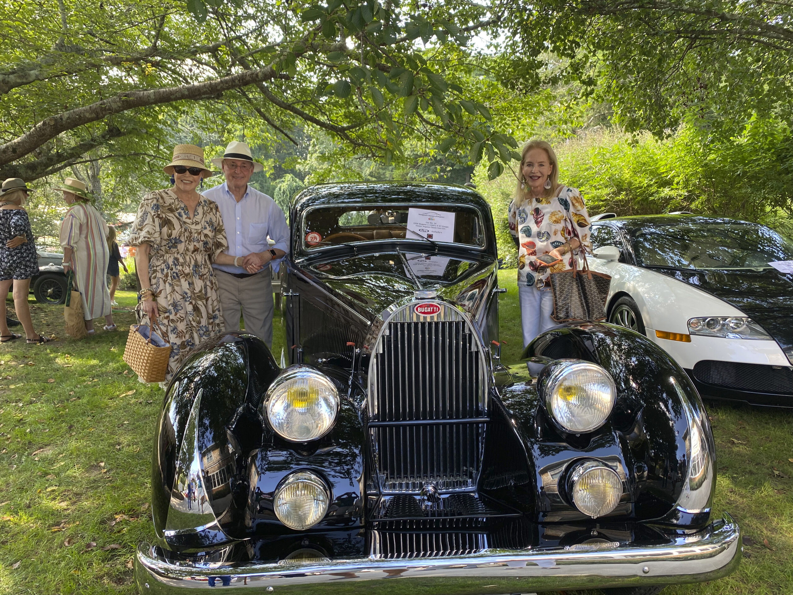 Rome Arnold, Lisa Arnold and Tom Naro at the Fresh Air Home for the Inaugural Concours d'Elegance.   GREG D'ELIA