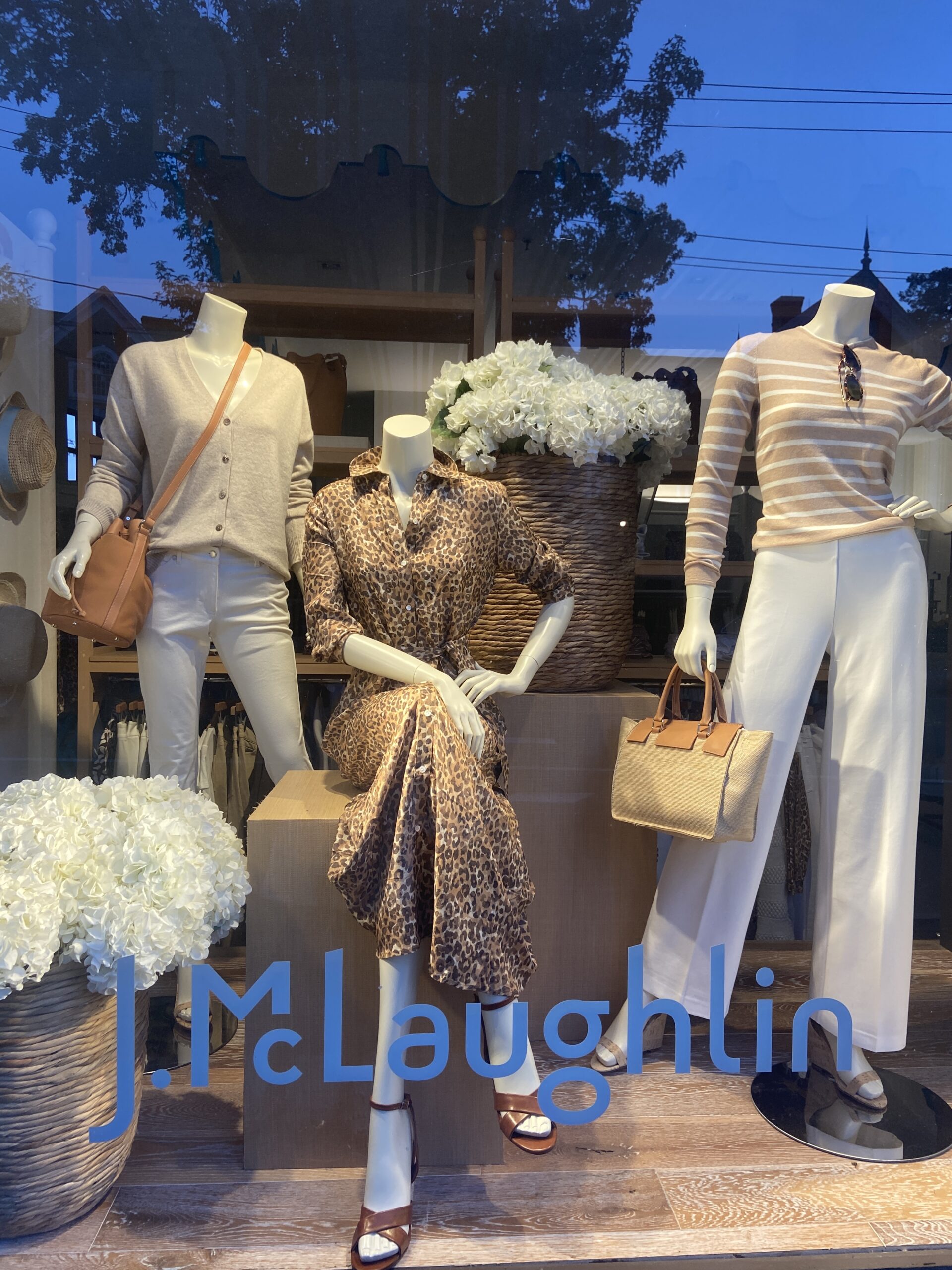 J. McLaughlin shows how to style white in early fall. JULIA HEMING