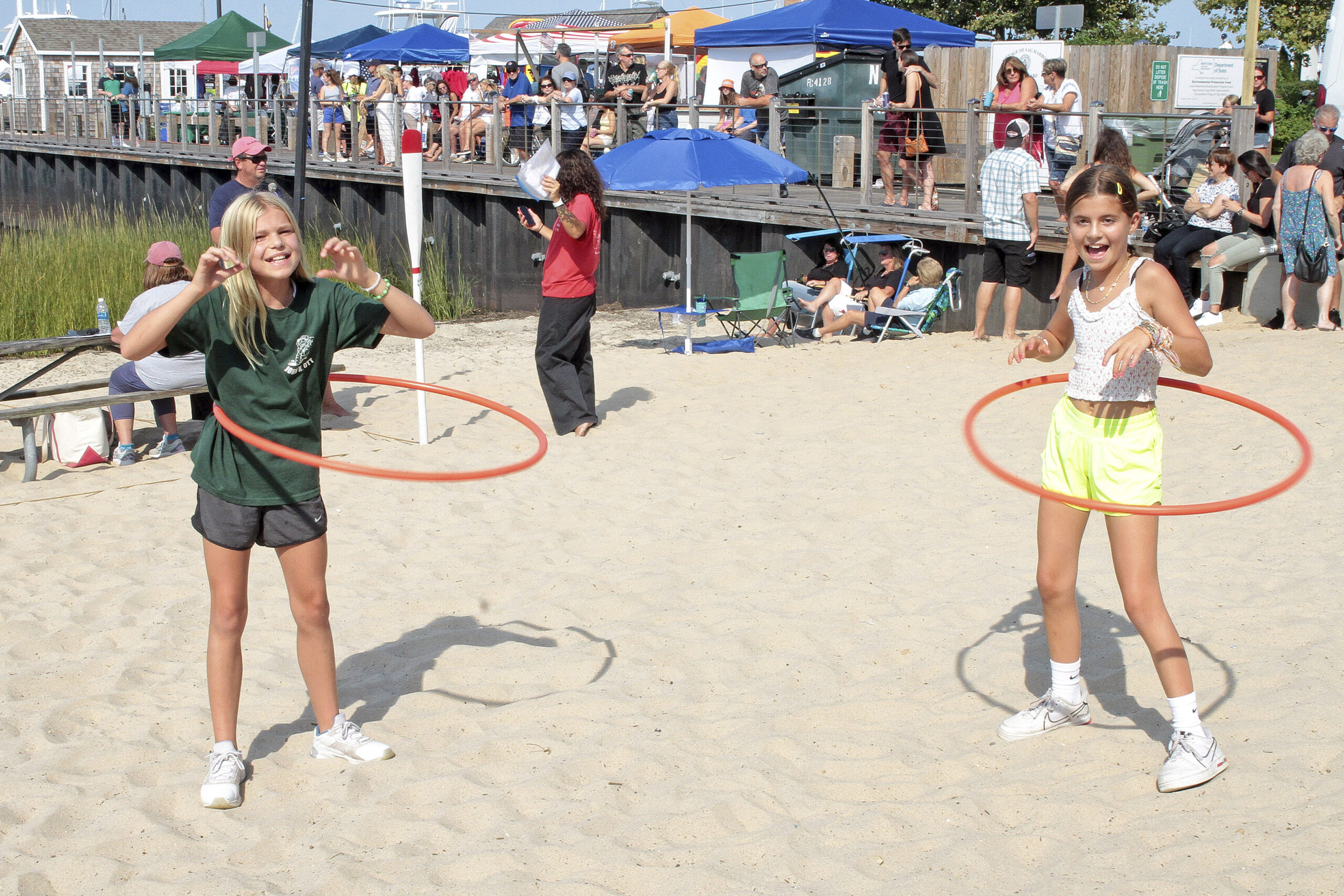 Hula hoops at windmill Beach.