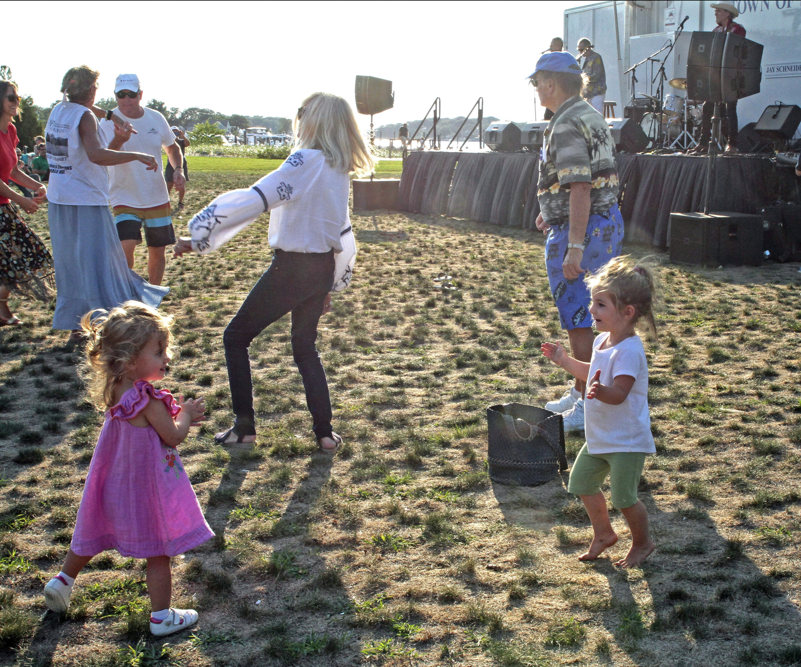 Dancing to Gene Casey and The Lone Sharks in Steinbeck Park.