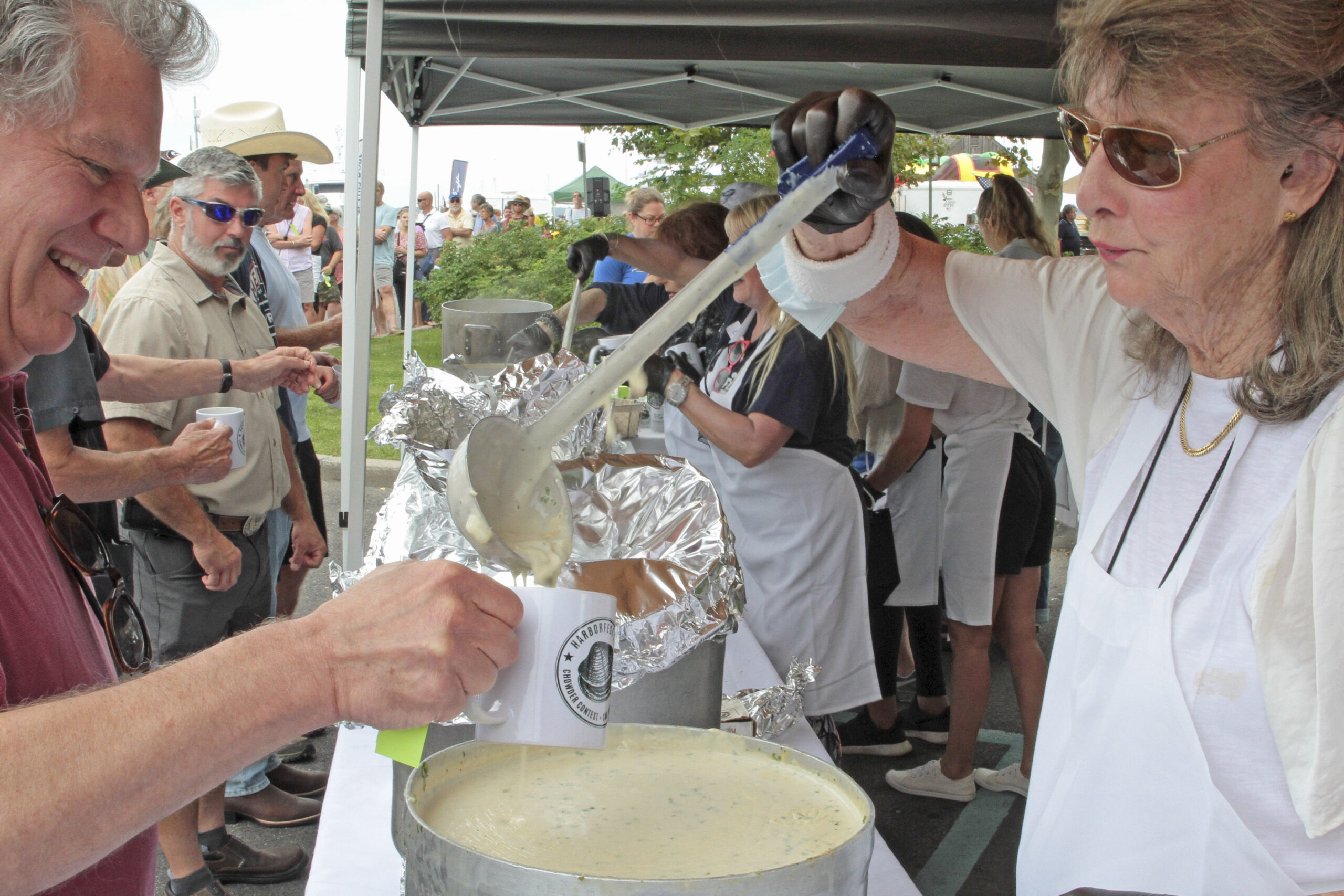 The clam chowder contest on Sunday.