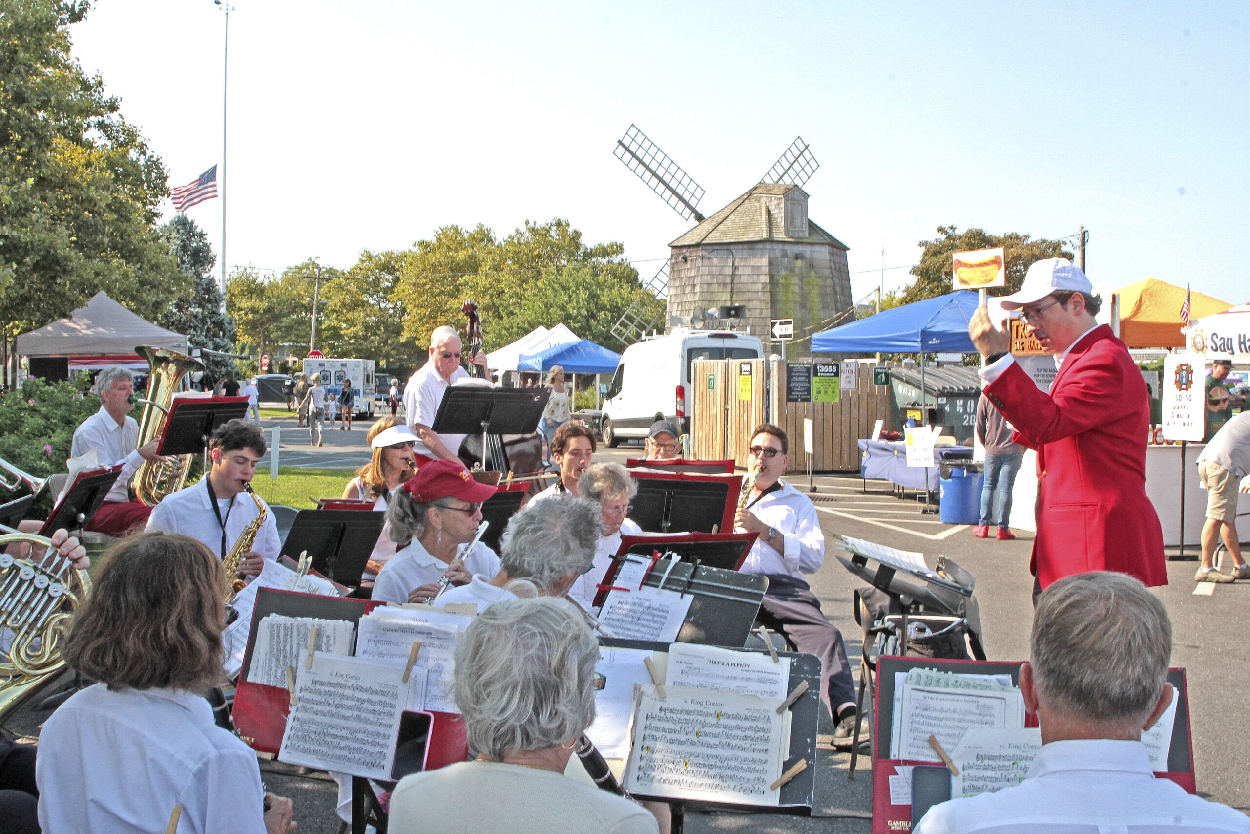 The Sag Harbor Community Band performs.