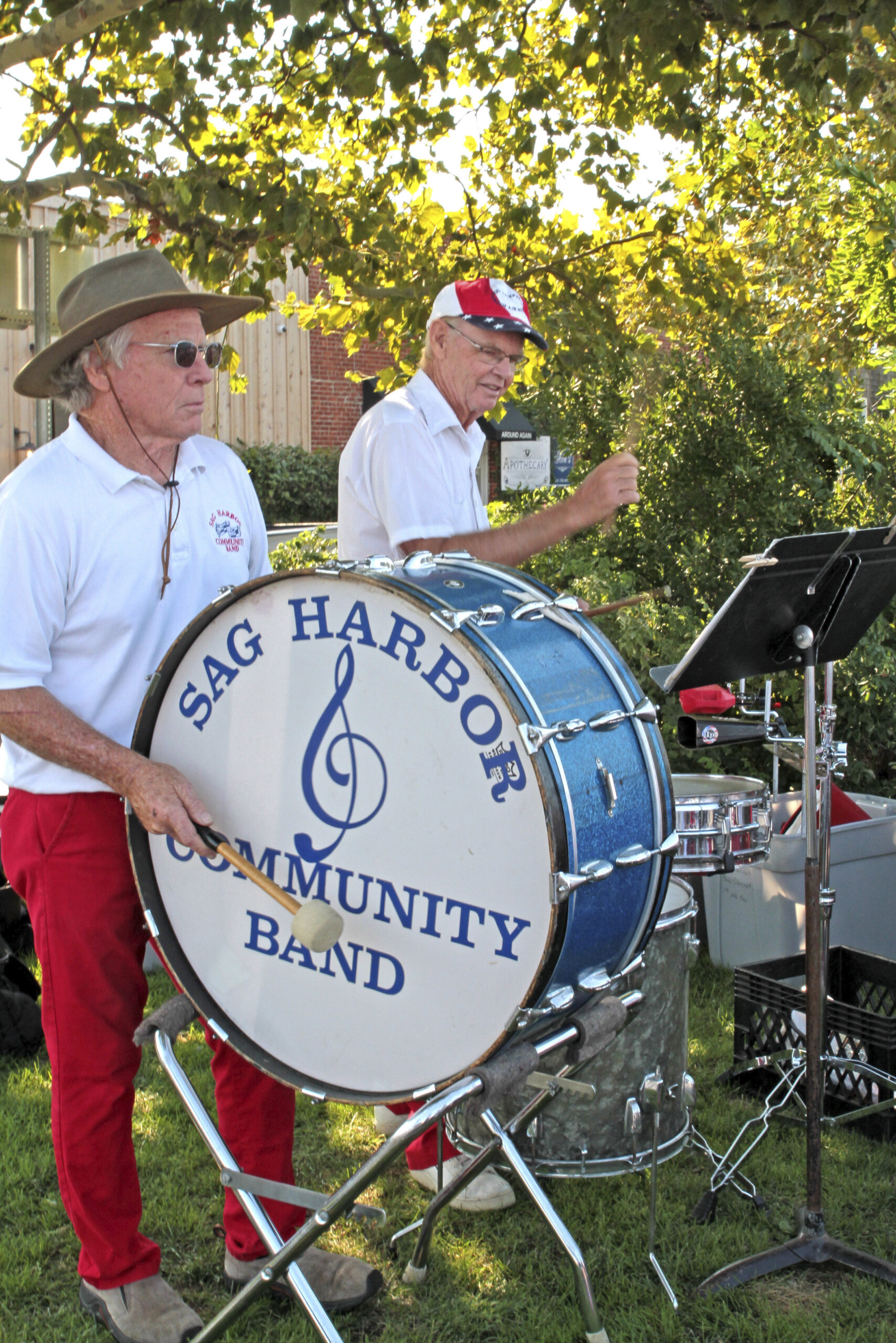 The Sag Harbor Community Band performs.