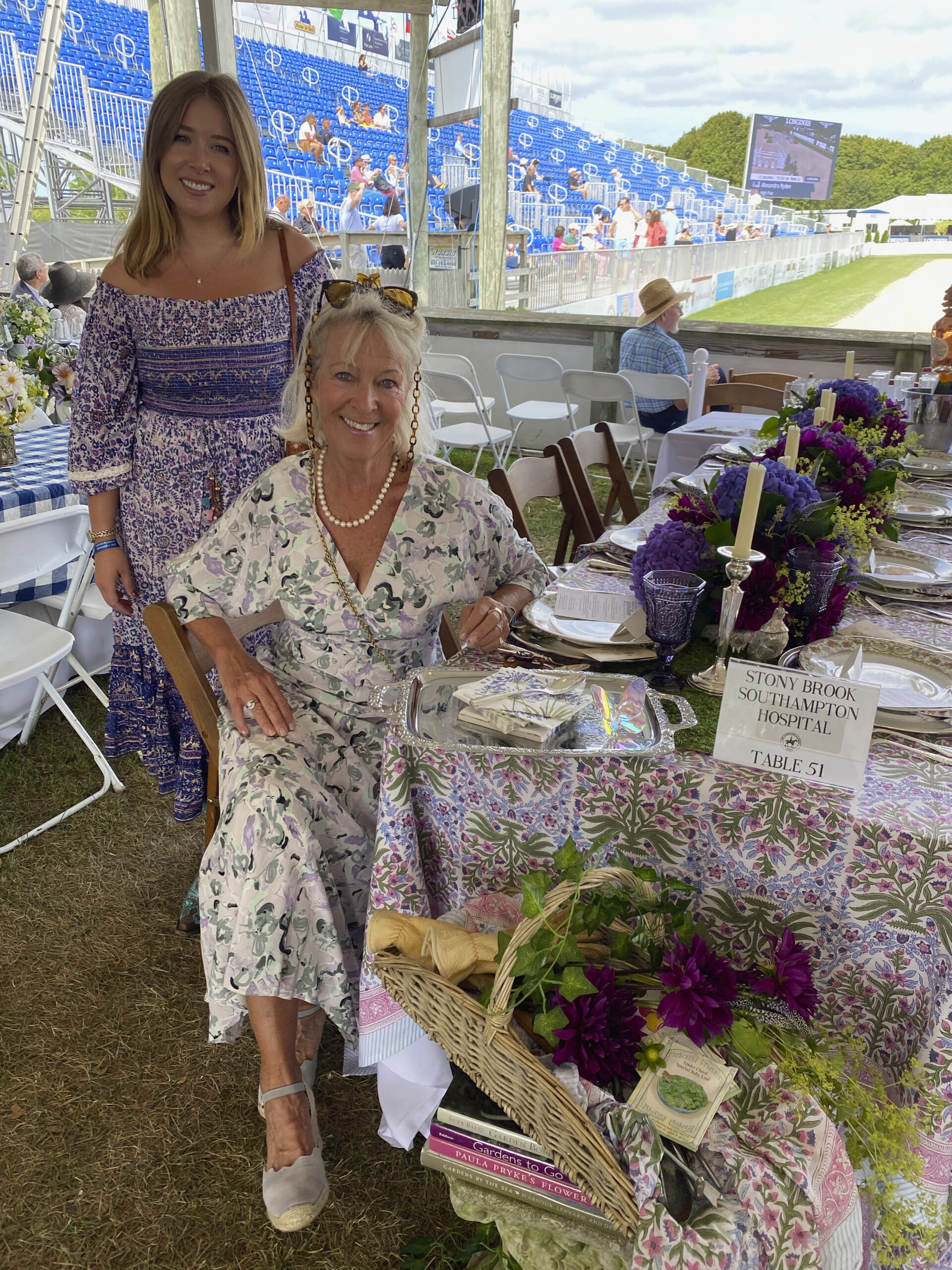 Haley Willis Ludlow and Cindy Willis at the Hampton Classic.  GREG D'ELIA