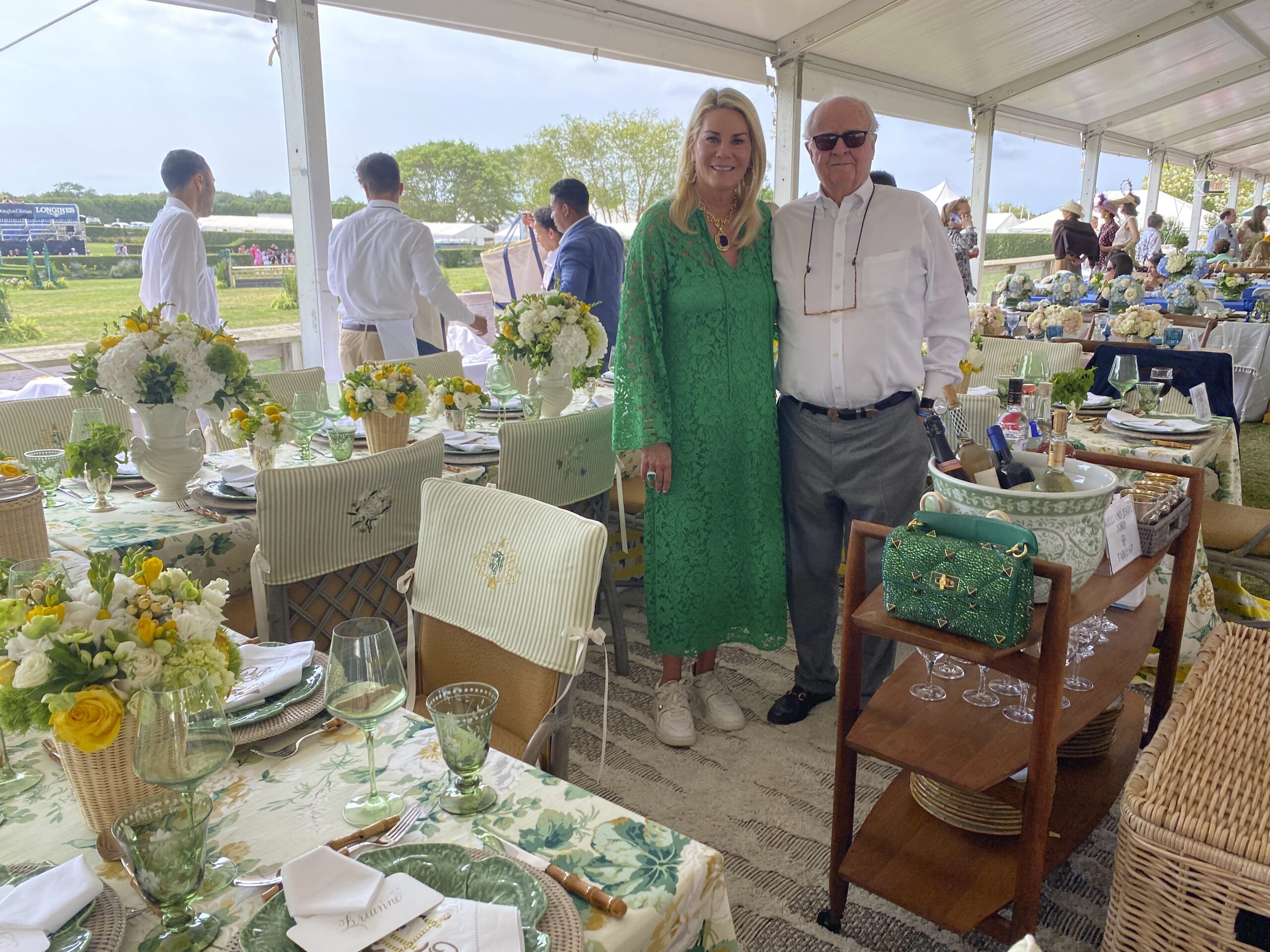 Kelli and Gerry Ford at the Hampton Classic.  GREG D'ELIA