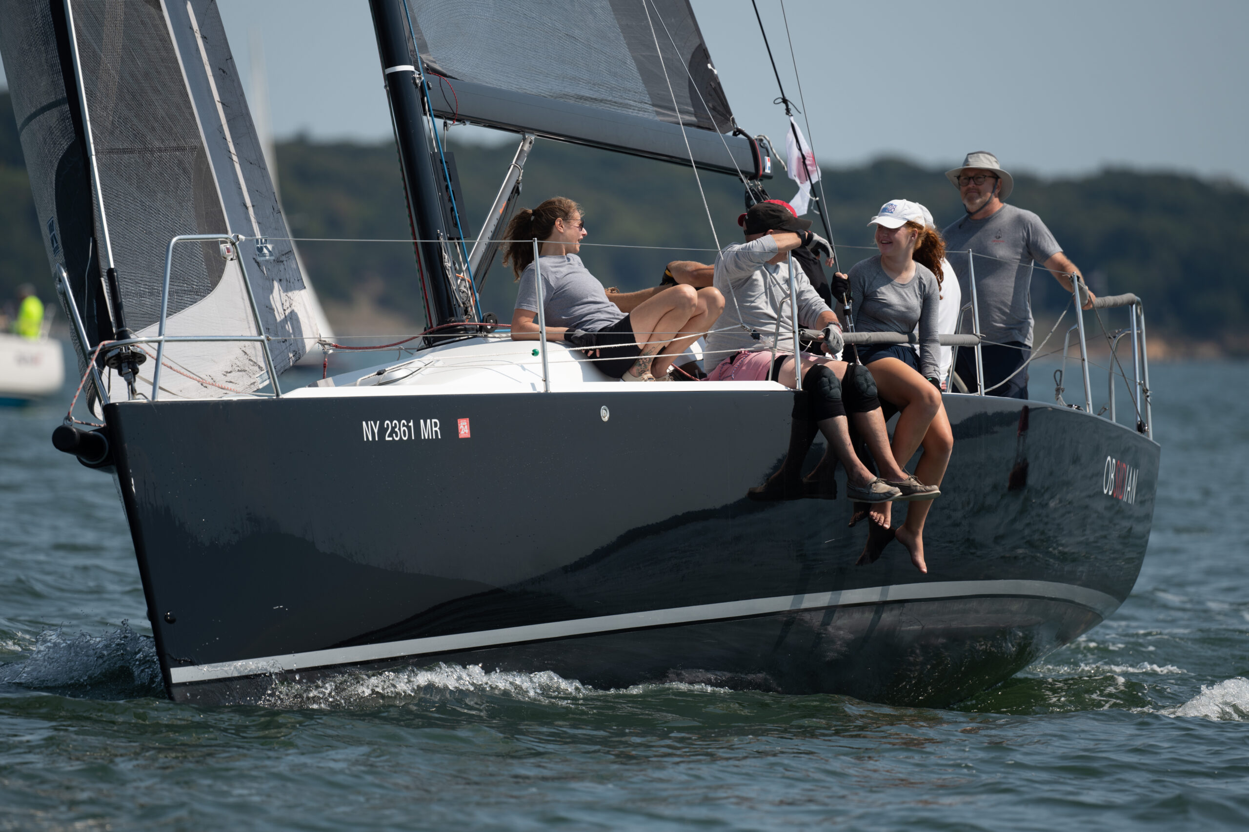 Members of Obsidian enjoy a nice day out on on the water for the 40th annual Sag Harbor Cup Regatta hosted by Breakwater Yacht Club.      GARY SENFT/EASTENDMARINEPHOTOGRAPHY.COM