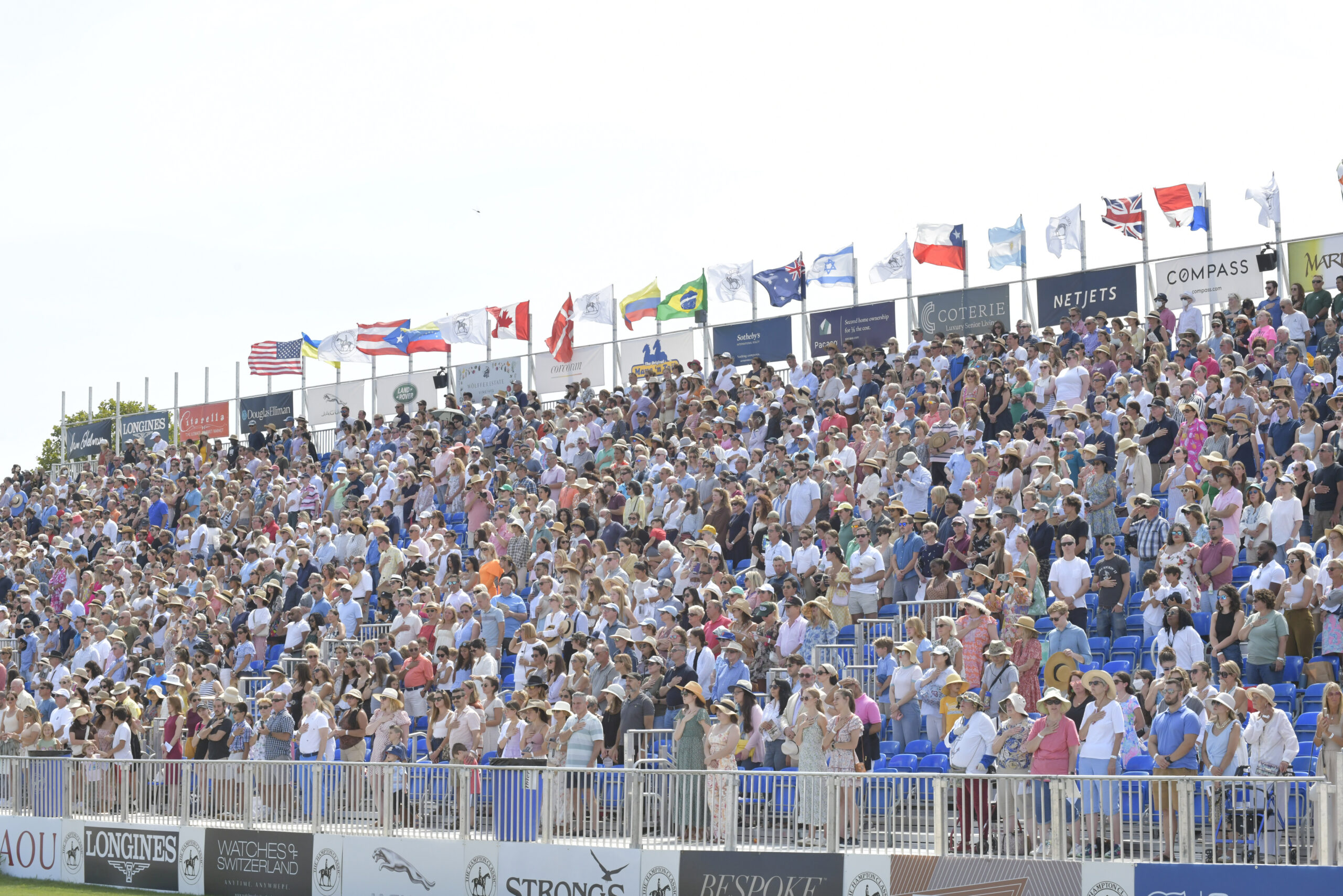 The stands at the Hampton Classic Grand Prix on Sunday.    DANA SHAW