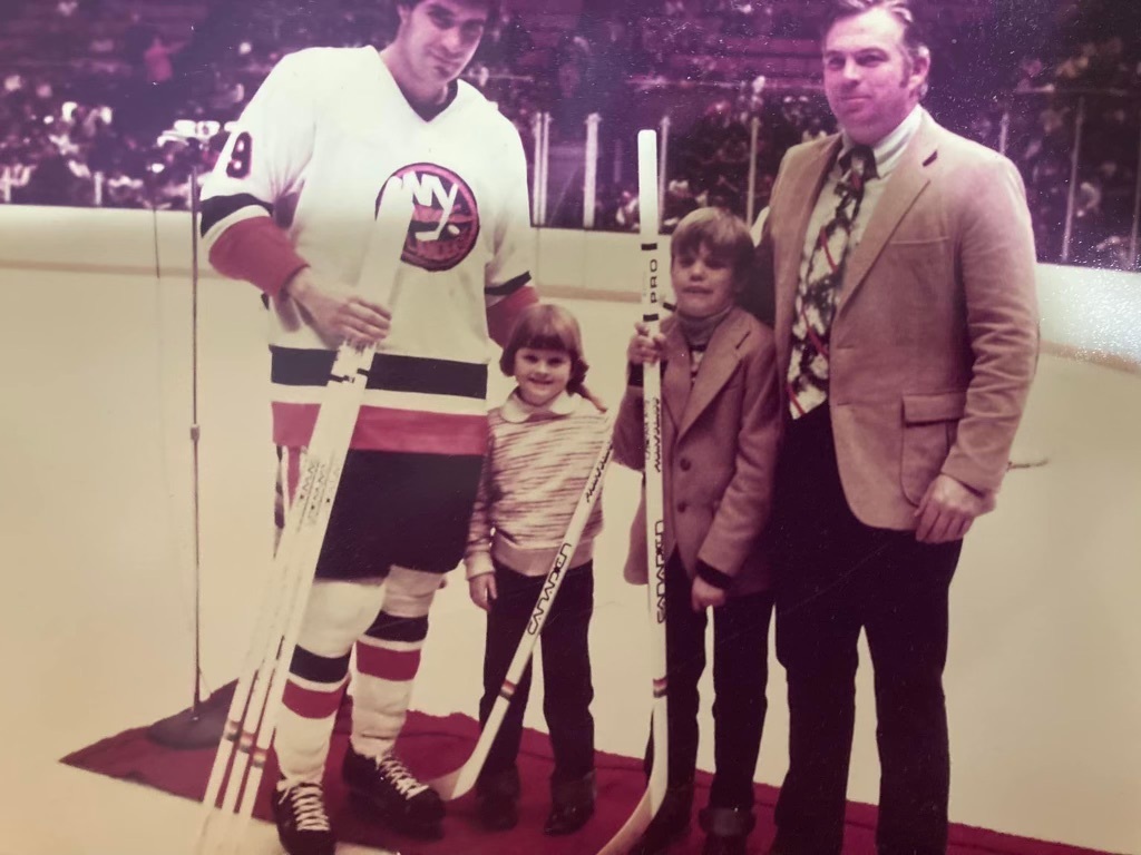 Bob Harrington, far right, with his children, Michelle and Steve.