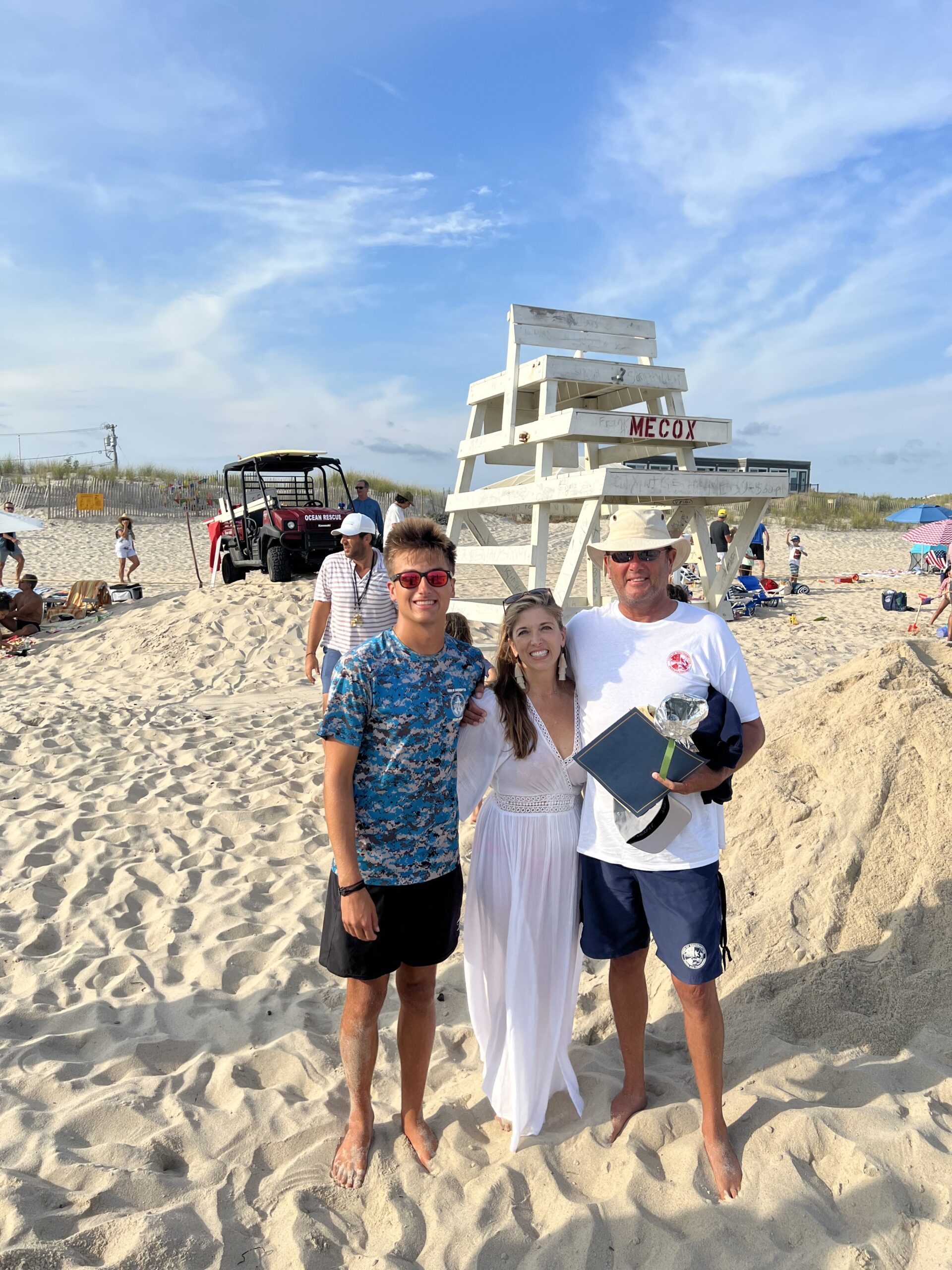 John Neumann with his wife, Danielle, and their son, Jack.