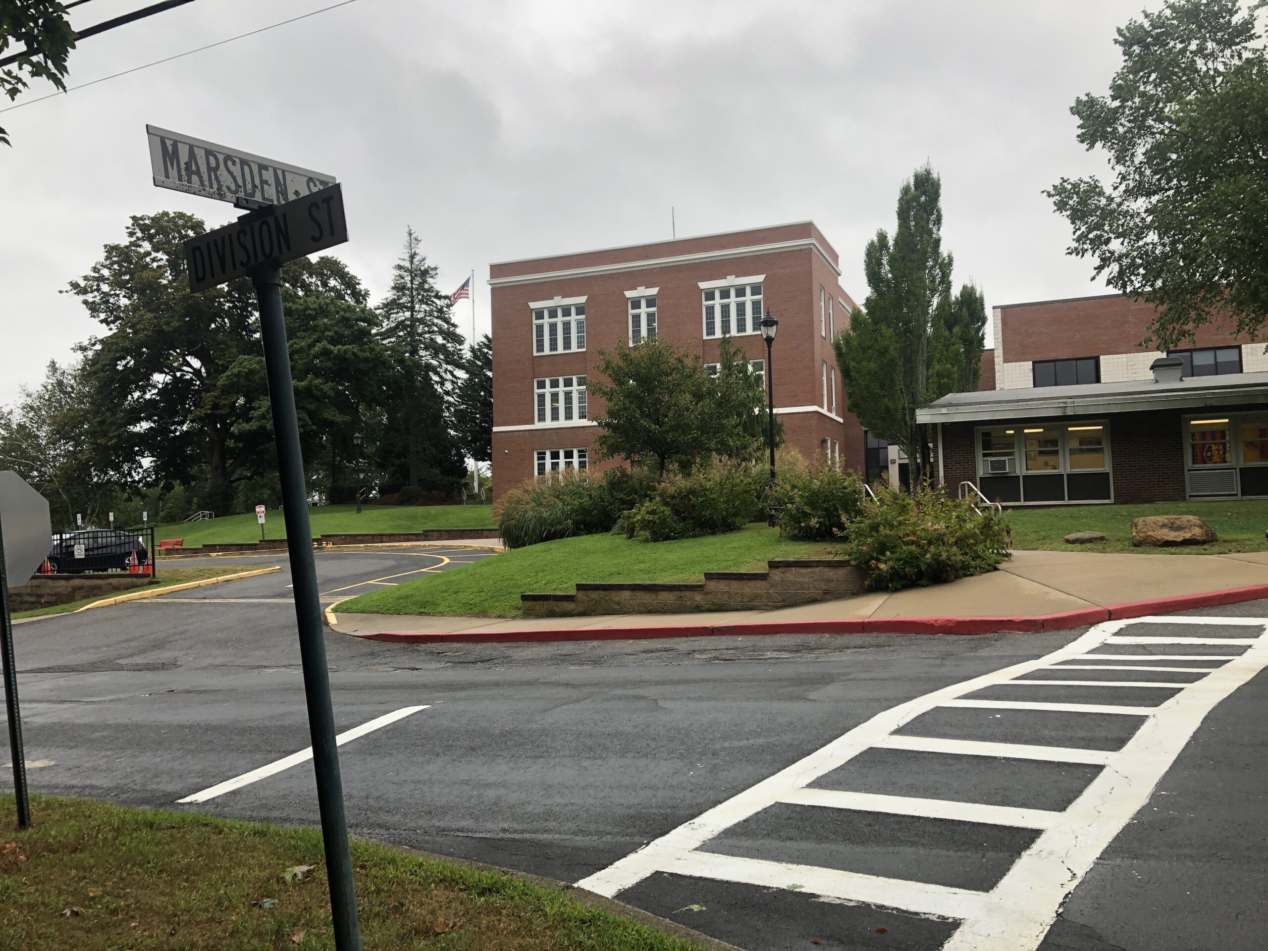 The Sag Harbor School District is hoping to secure money from the Community Preservation Fund to assist in their purchase of four adjoining lots on Marsden Street, across the street from the high school, to turn them into an athletic facility.  CAILIN RILEY PHOTOS